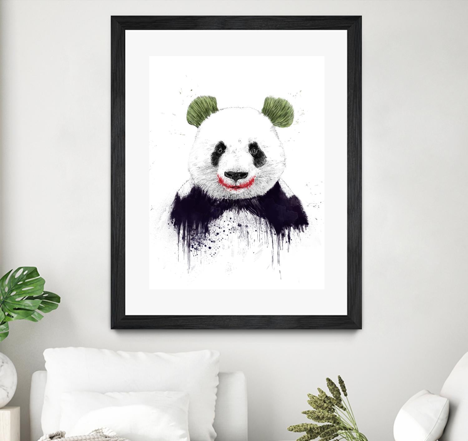 Joker Face by Balazs Solti on GIANT ART - white animals