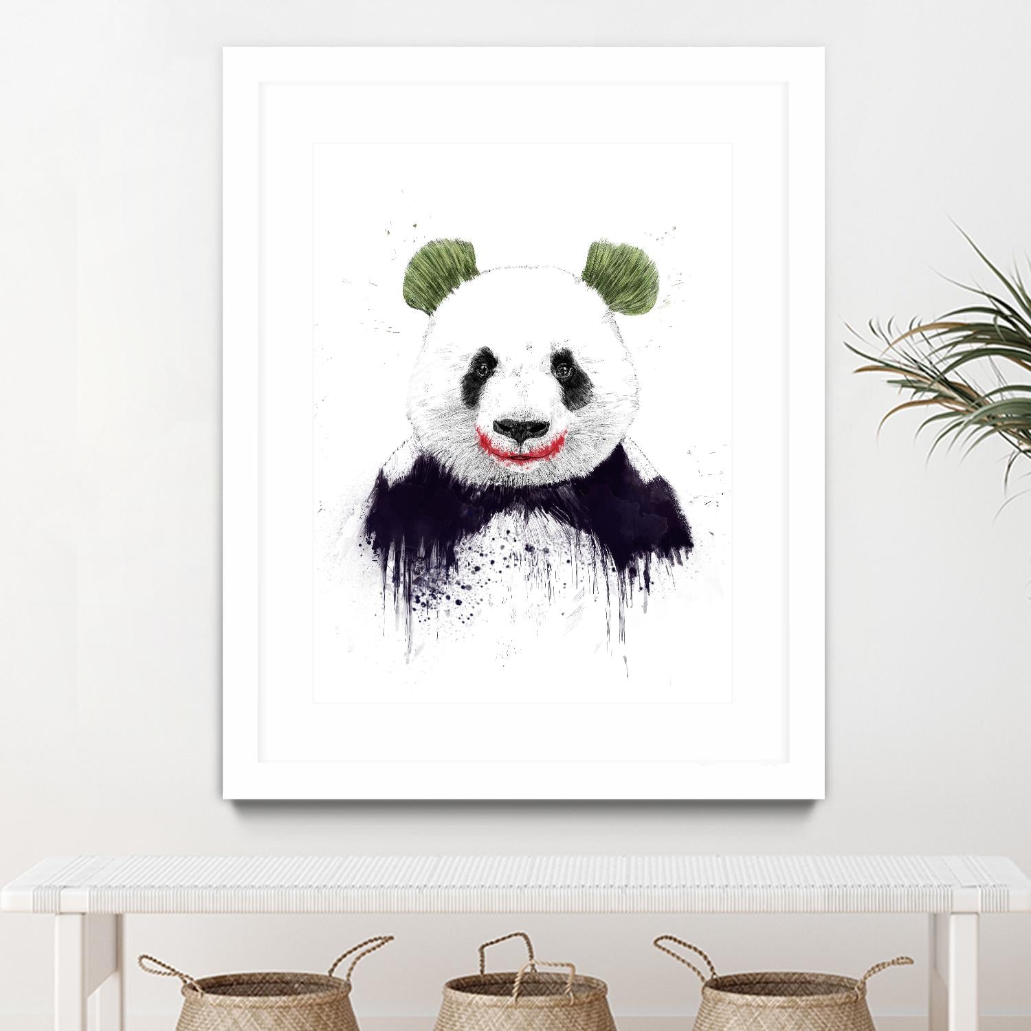 Joker Face by Balazs Solti on GIANT ART - white animals