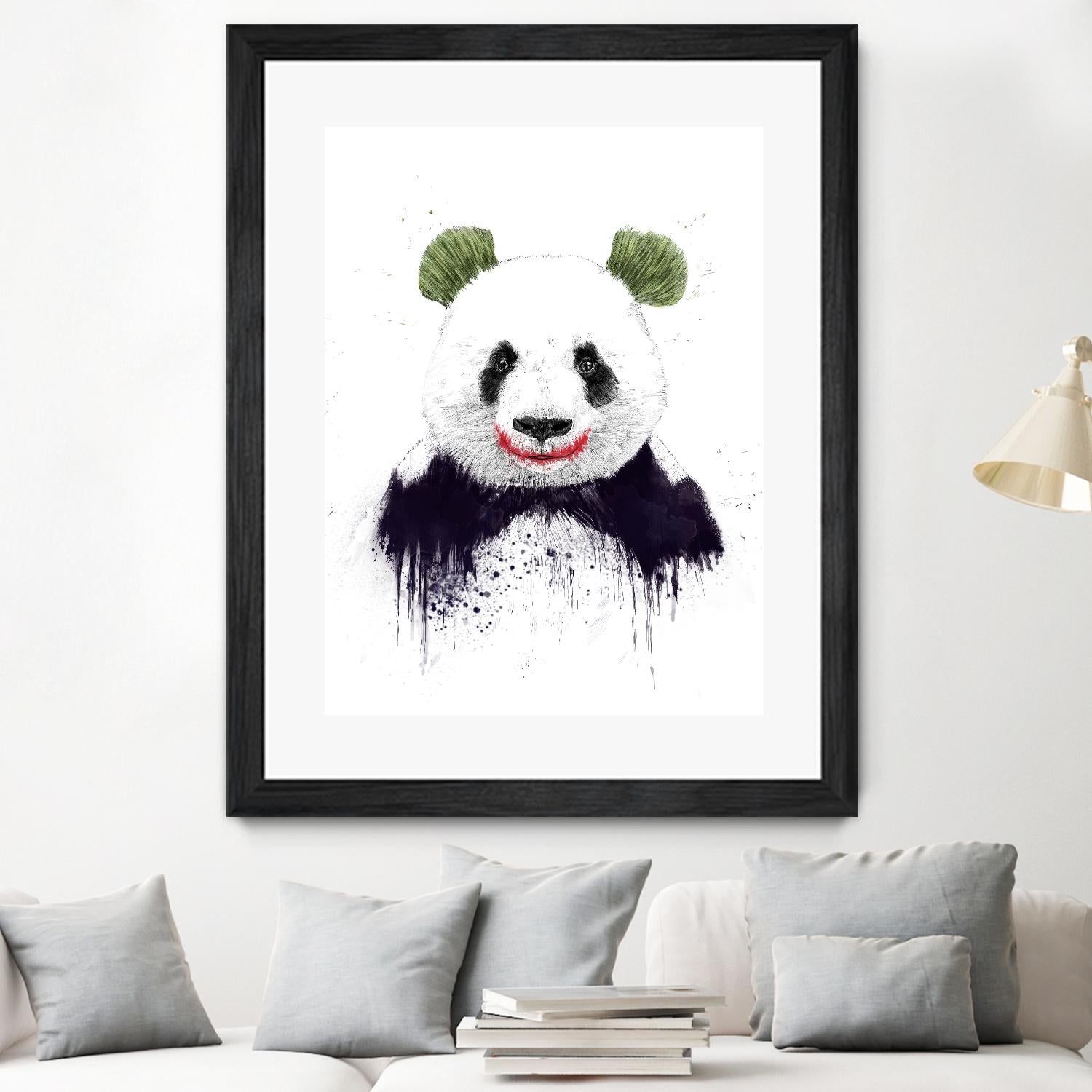 Joker Face by Balazs Solti on GIANT ART - white animals