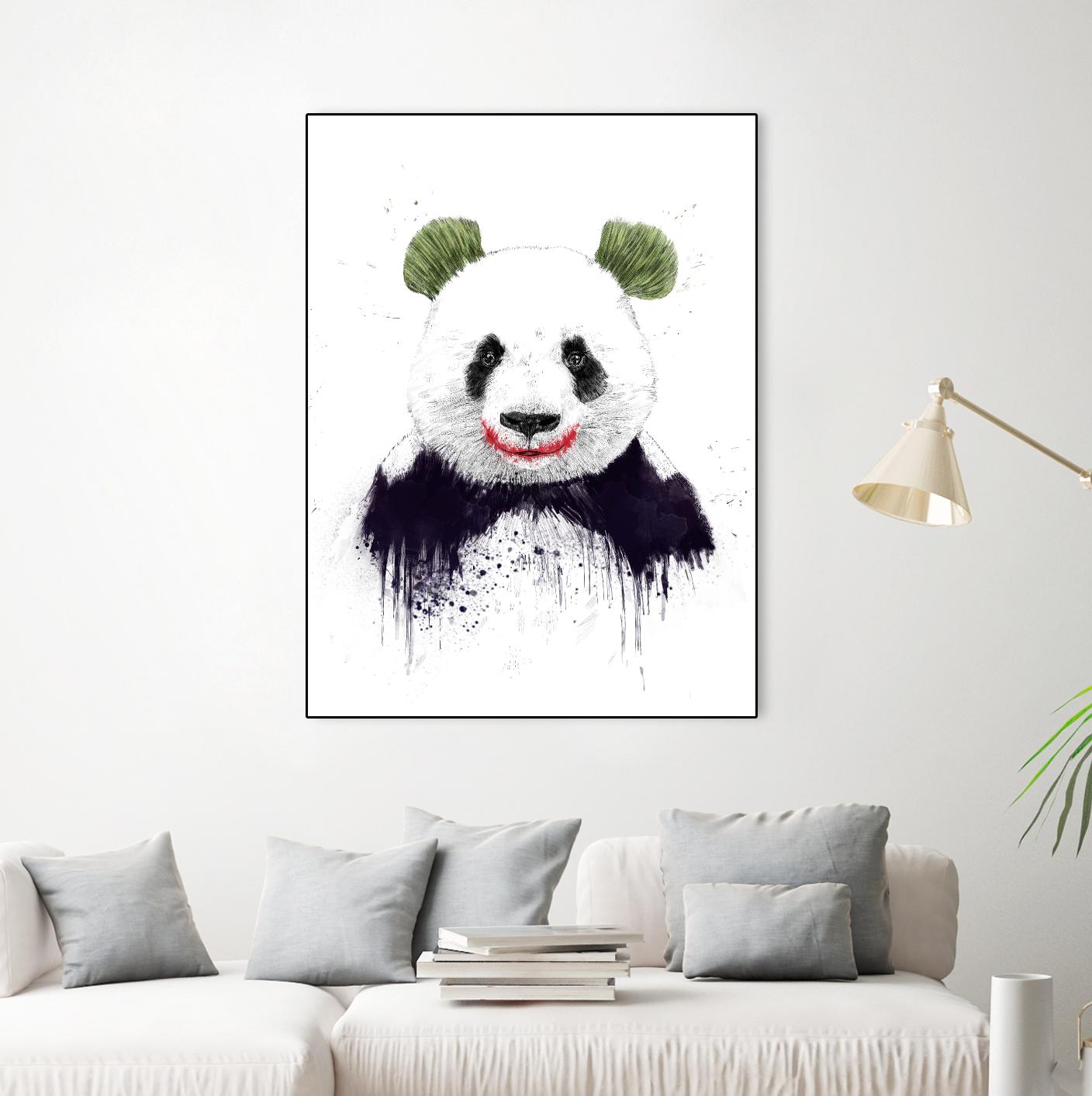 Joker Face by Balazs Solti on GIANT ART - white animals