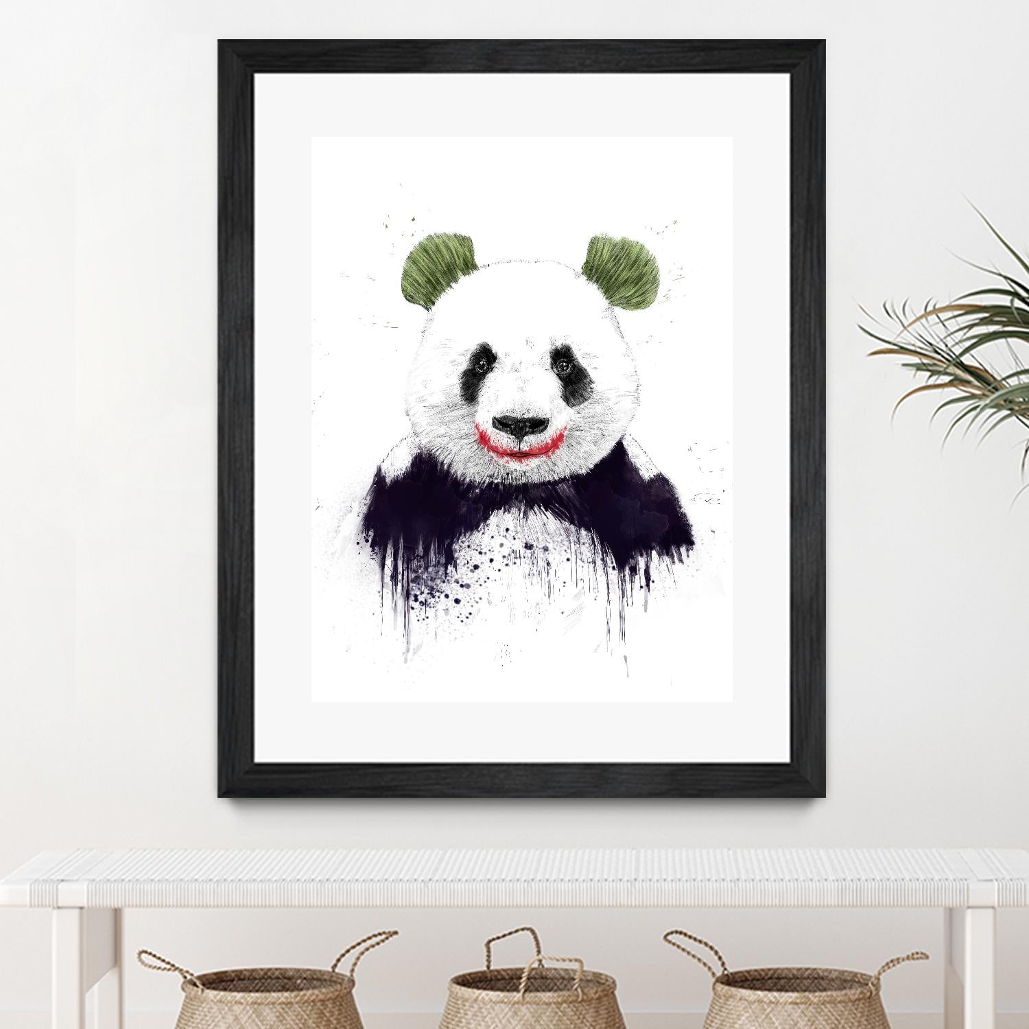 Joker Face by Balazs Solti on GIANT ART - white animals