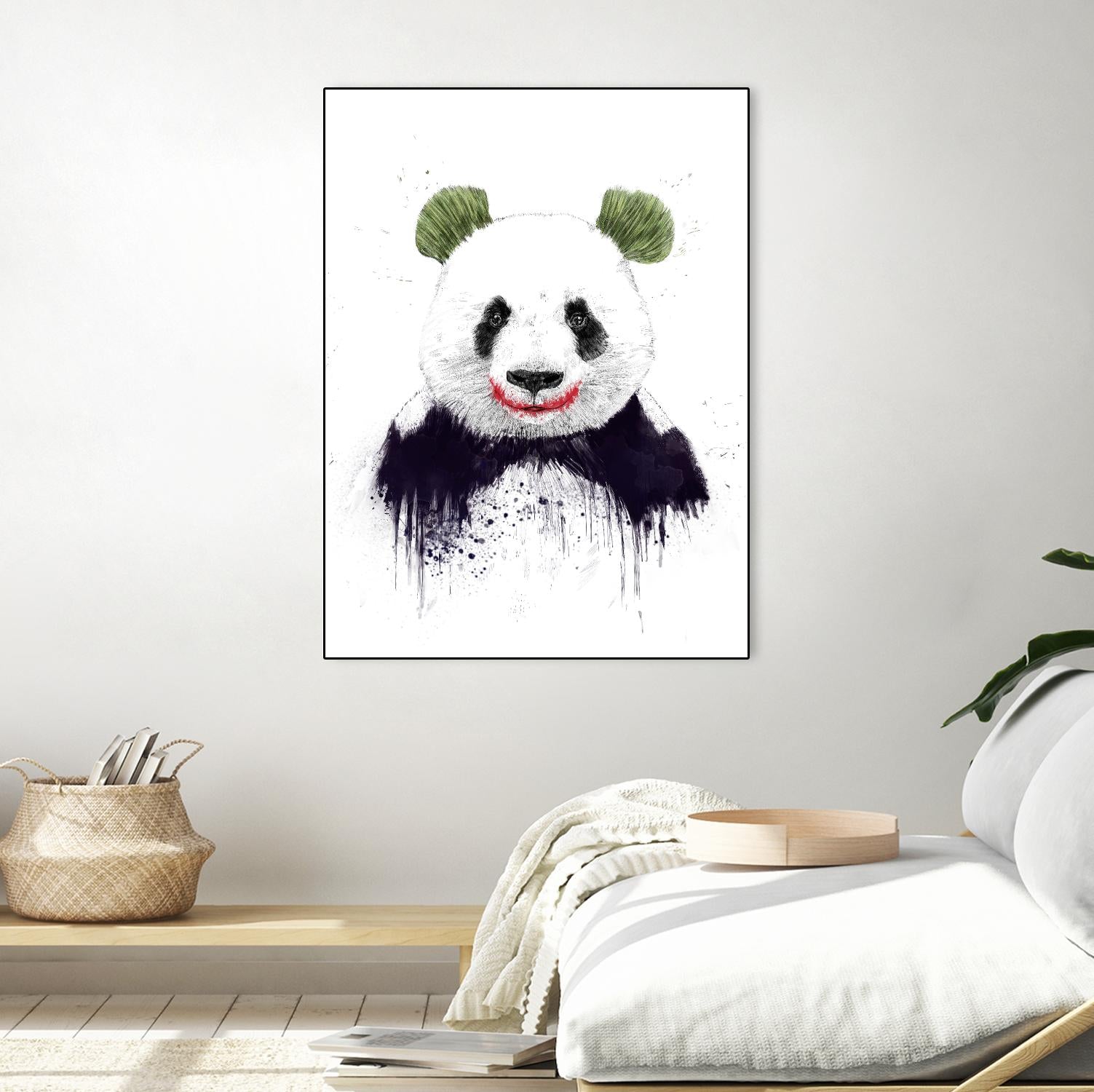 Joker Face by Balazs Solti on GIANT ART - white animals