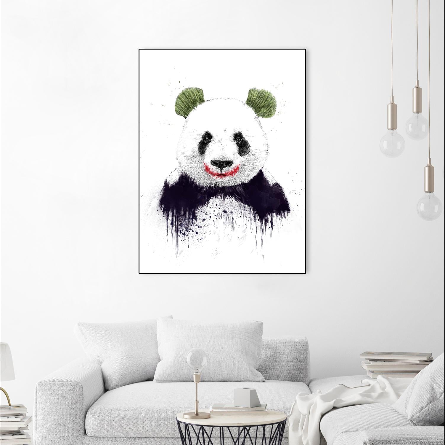 Joker Face by Balazs Solti on GIANT ART - white animals