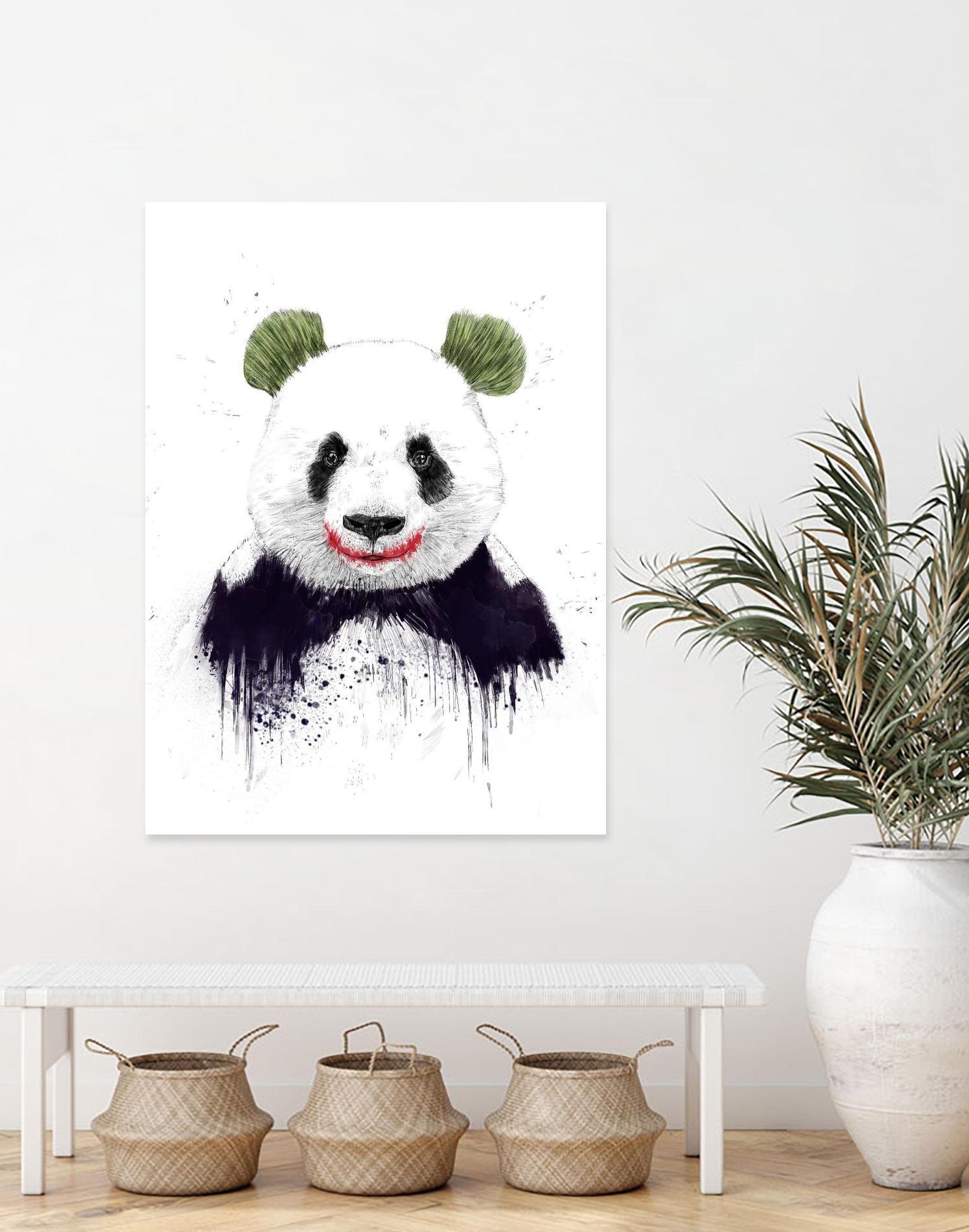 Joker Face by Balazs Solti on GIANT ART - white animals