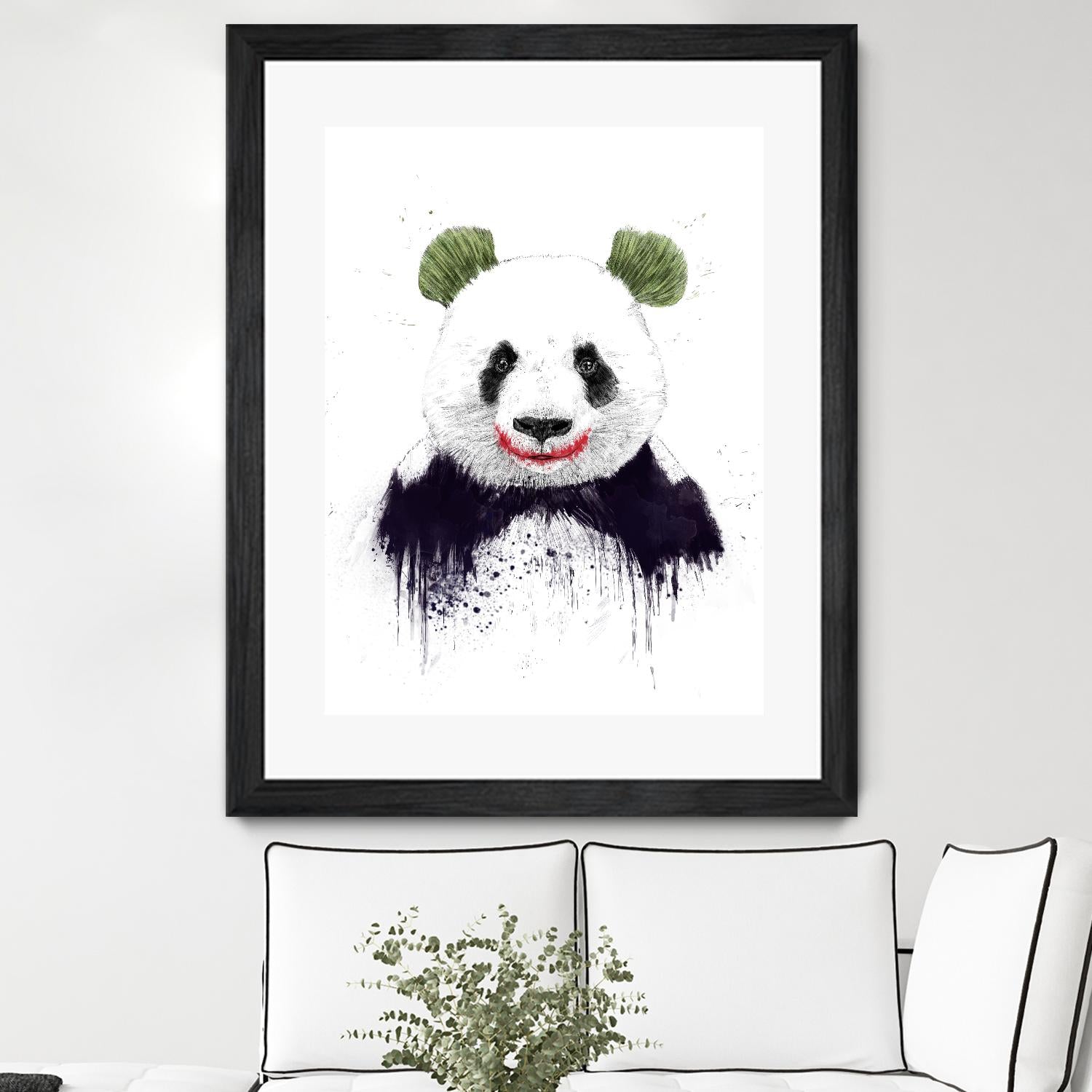 Joker Face by Balazs Solti on GIANT ART - white animals