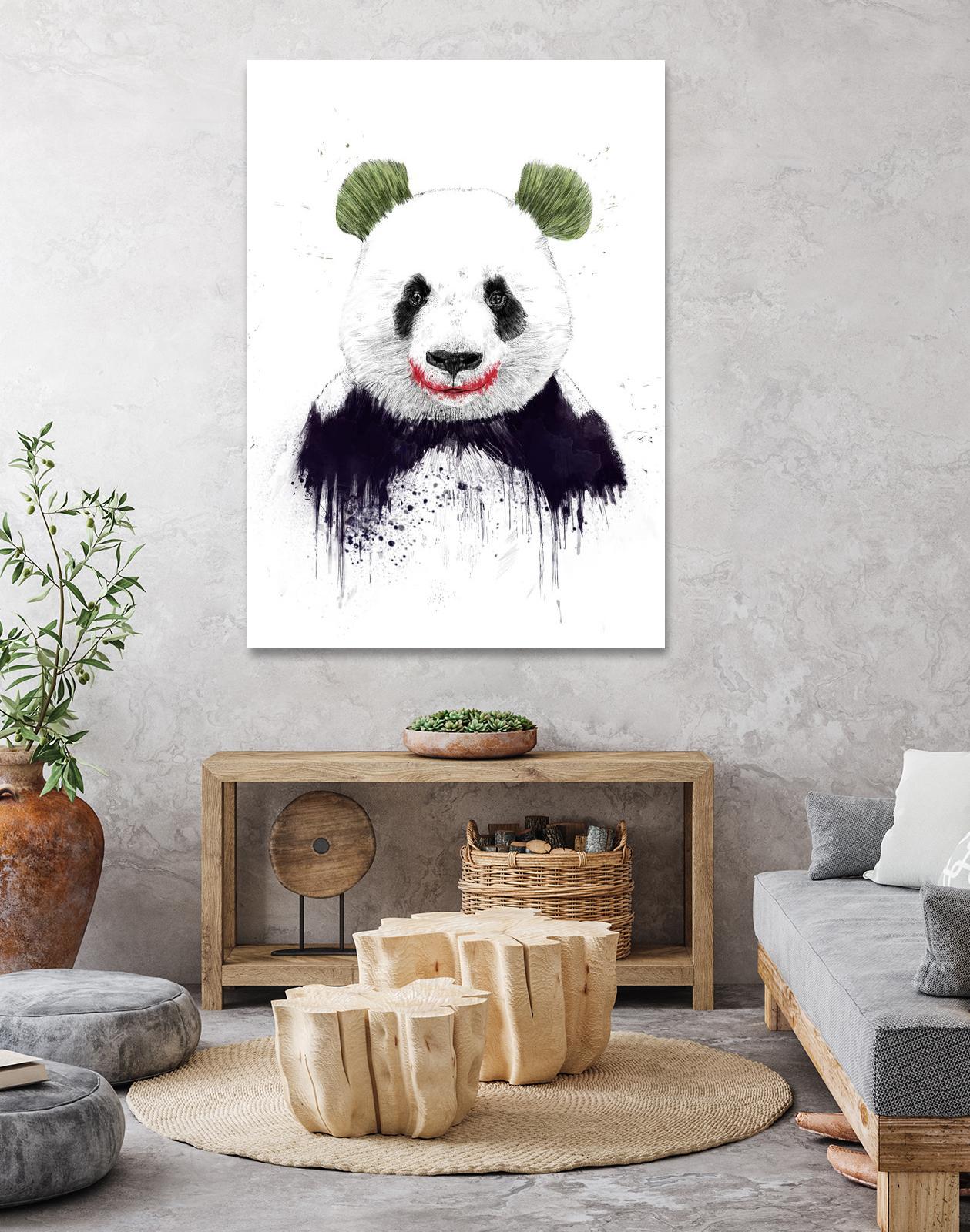 Joker Face by Balazs Solti on GIANT ART - white animals