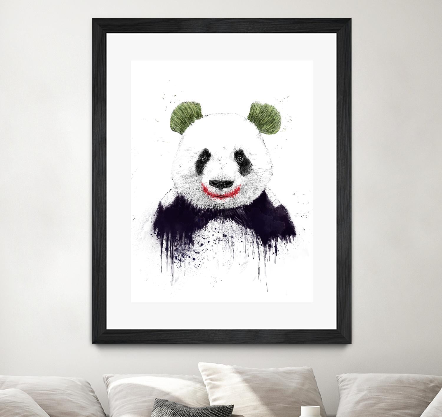 Joker Face by Balazs Solti on GIANT ART - white animals