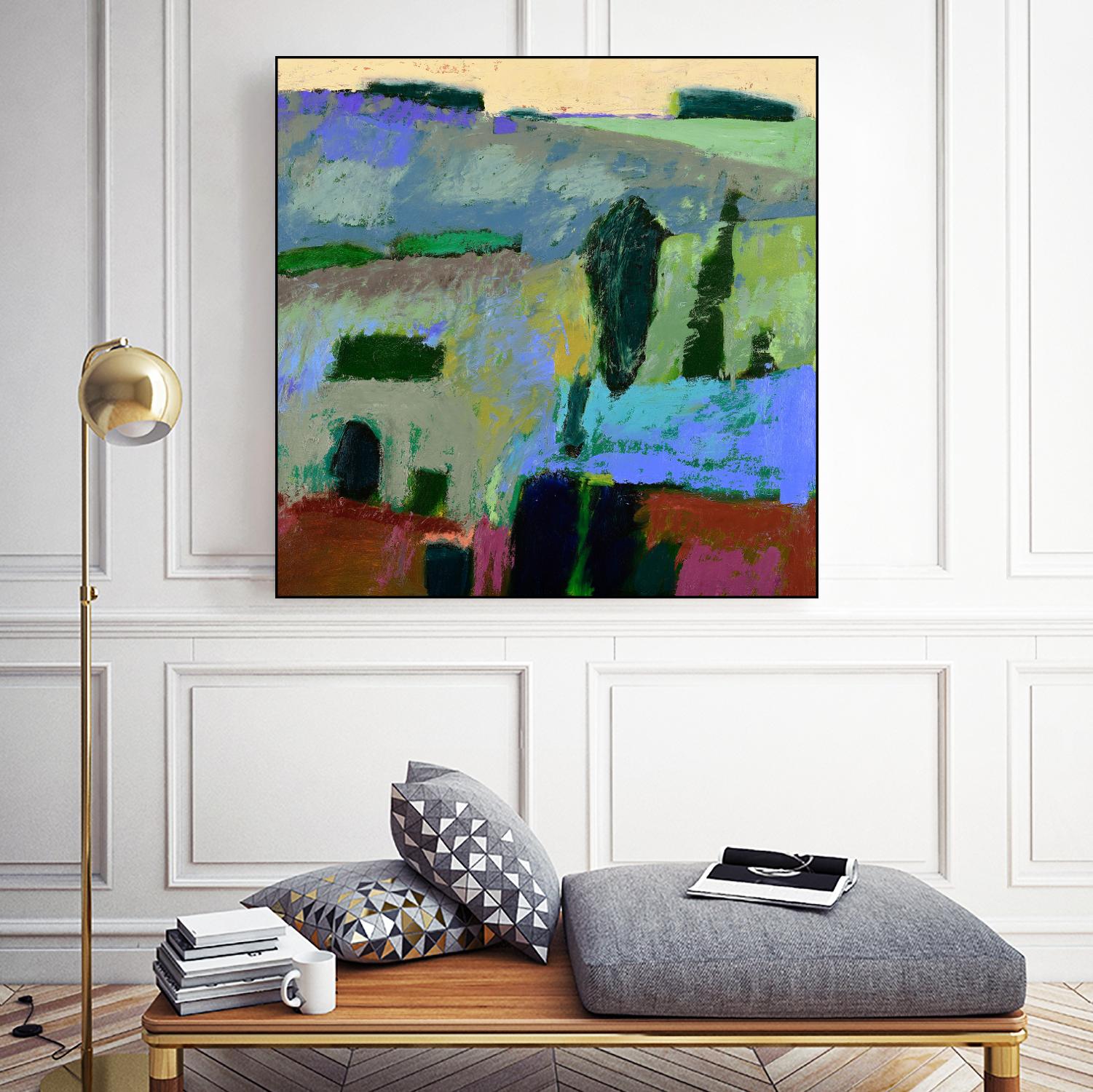 From What I Heard by Jane Schmidt on GIANT ART - multicolor contemporary; landscapes