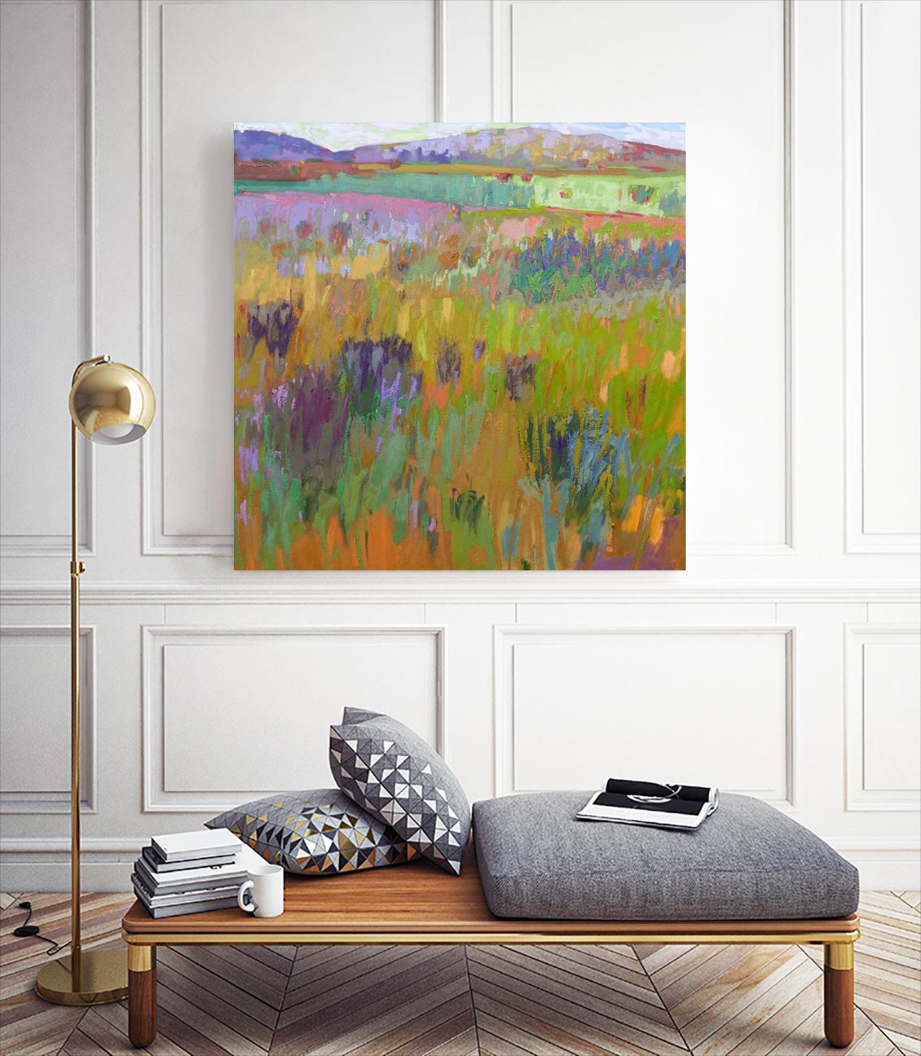 After a Spring Rain by Jane Schmidt on GIANT ART - multicolor landscapes; contemporary