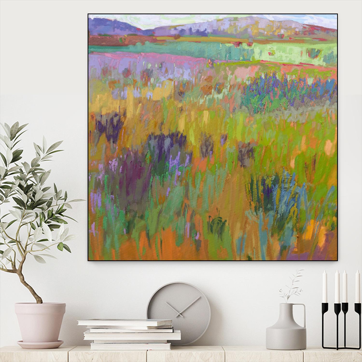 After a Spring Rain by Jane Schmidt on GIANT ART - multicolor landscapes; contemporary