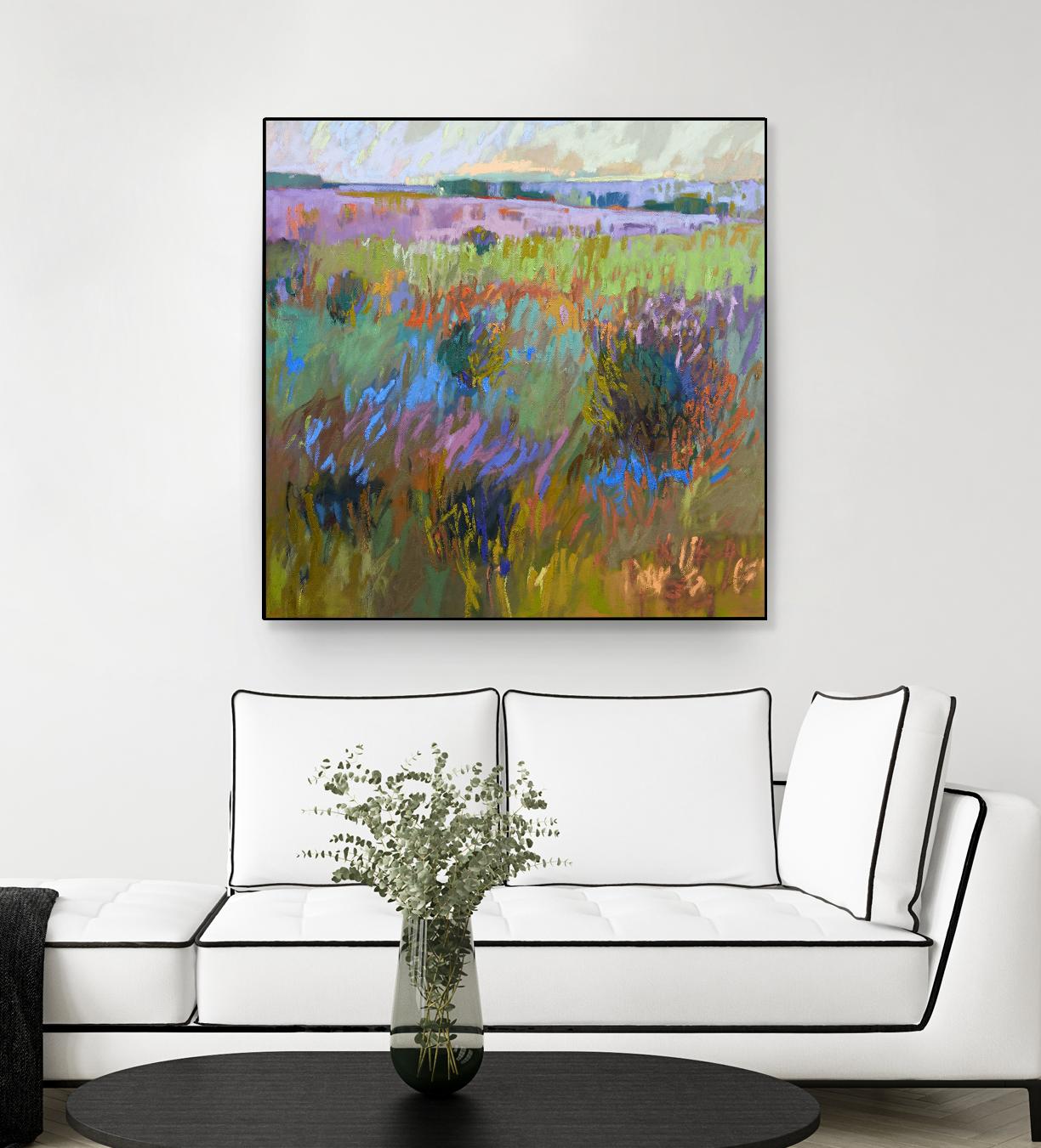 Beyond and Further by Jane Schmidt on GIANT ART - multicolor landscapes; contemporary