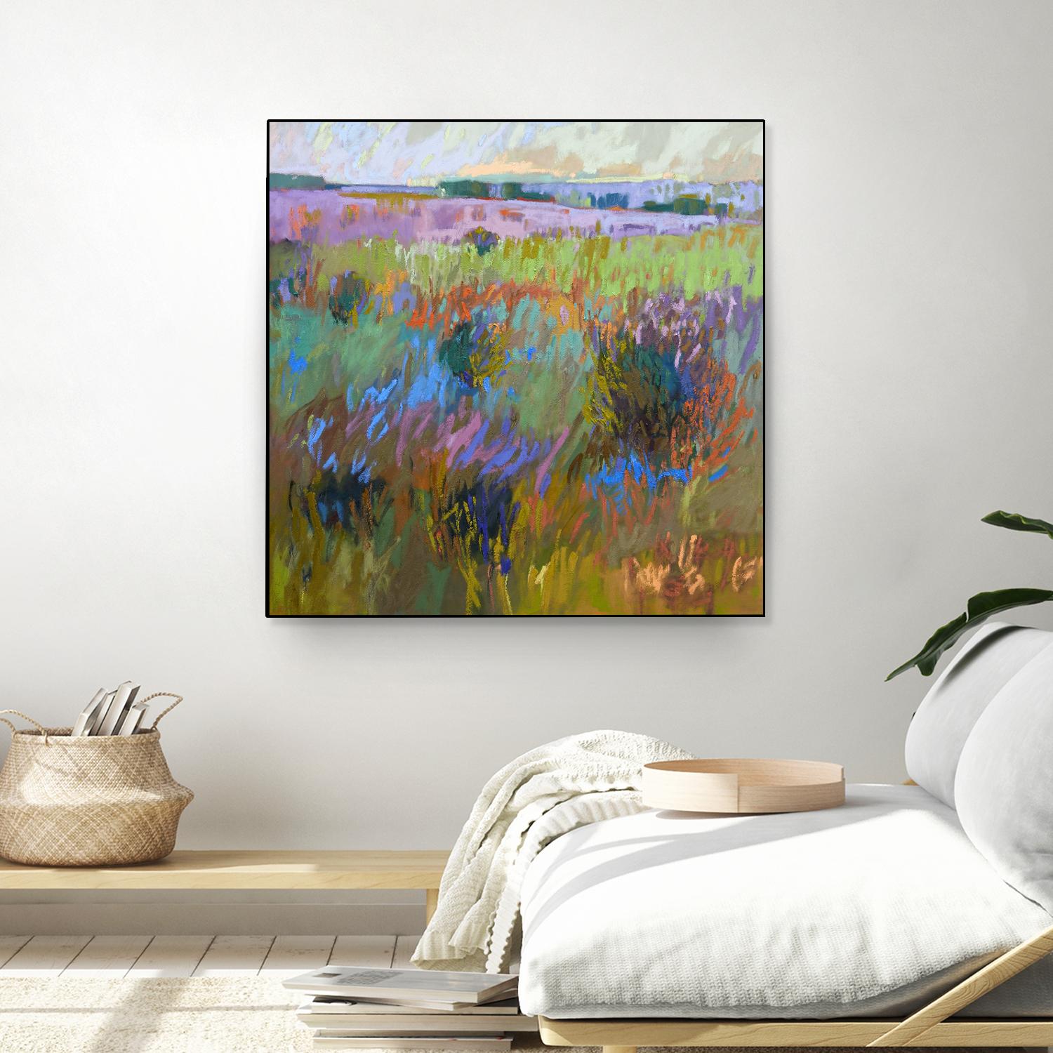 Beyond and Further by Jane Schmidt on GIANT ART - multicolor landscapes; contemporary