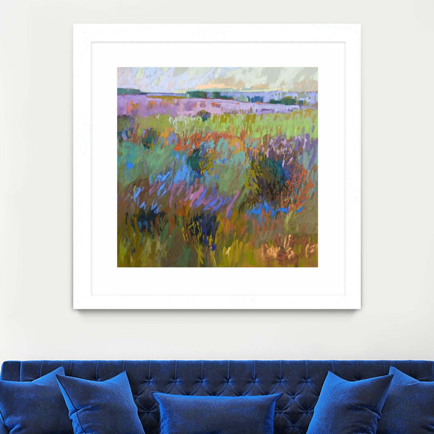 Beyond and Further by Jane Schmidt on GIANT ART - multicolor landscapes; contemporary