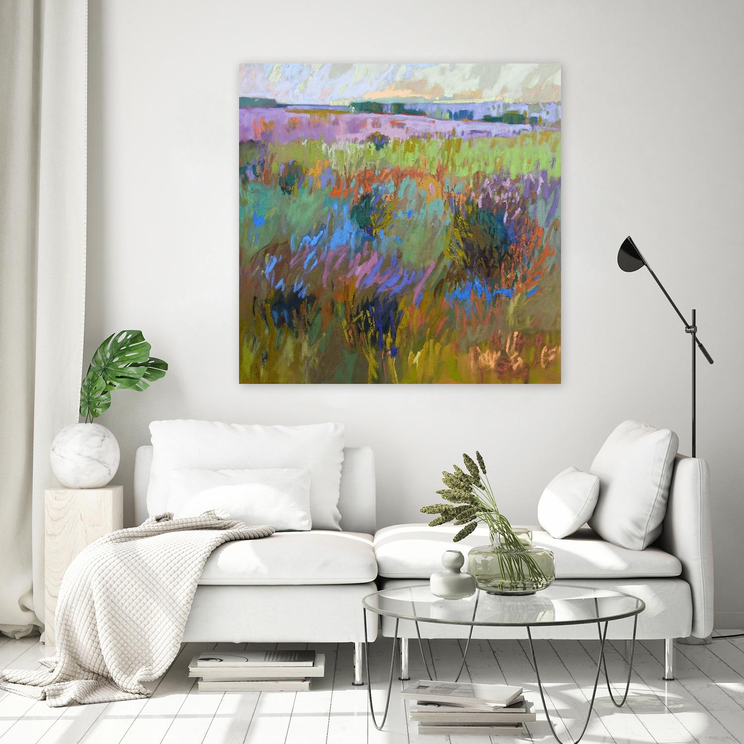 Beyond and Further by Jane Schmidt on GIANT ART - multicolor landscapes; contemporary