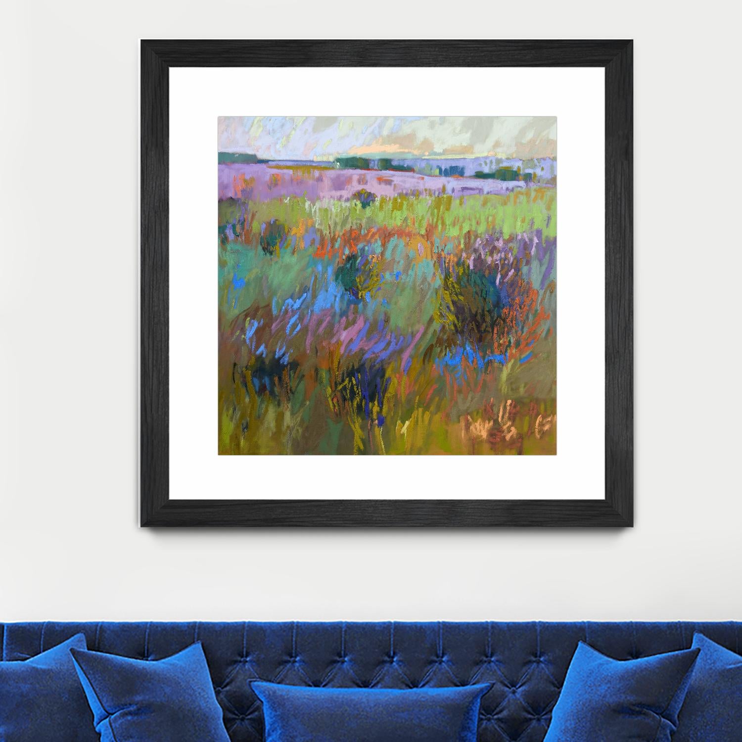 Beyond and Further by Jane Schmidt on GIANT ART - multicolor landscapes; contemporary