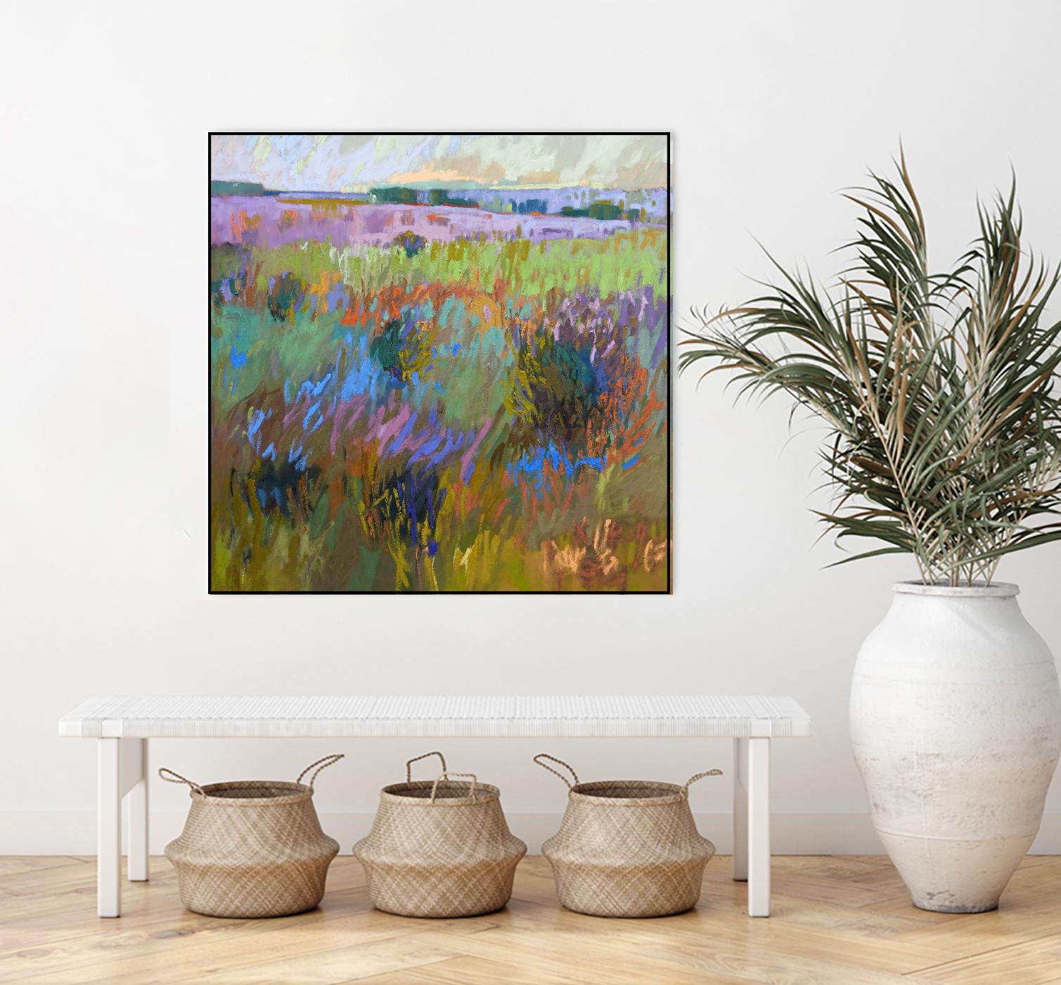 Beyond and Further by Jane Schmidt on GIANT ART - multicolor landscapes; contemporary