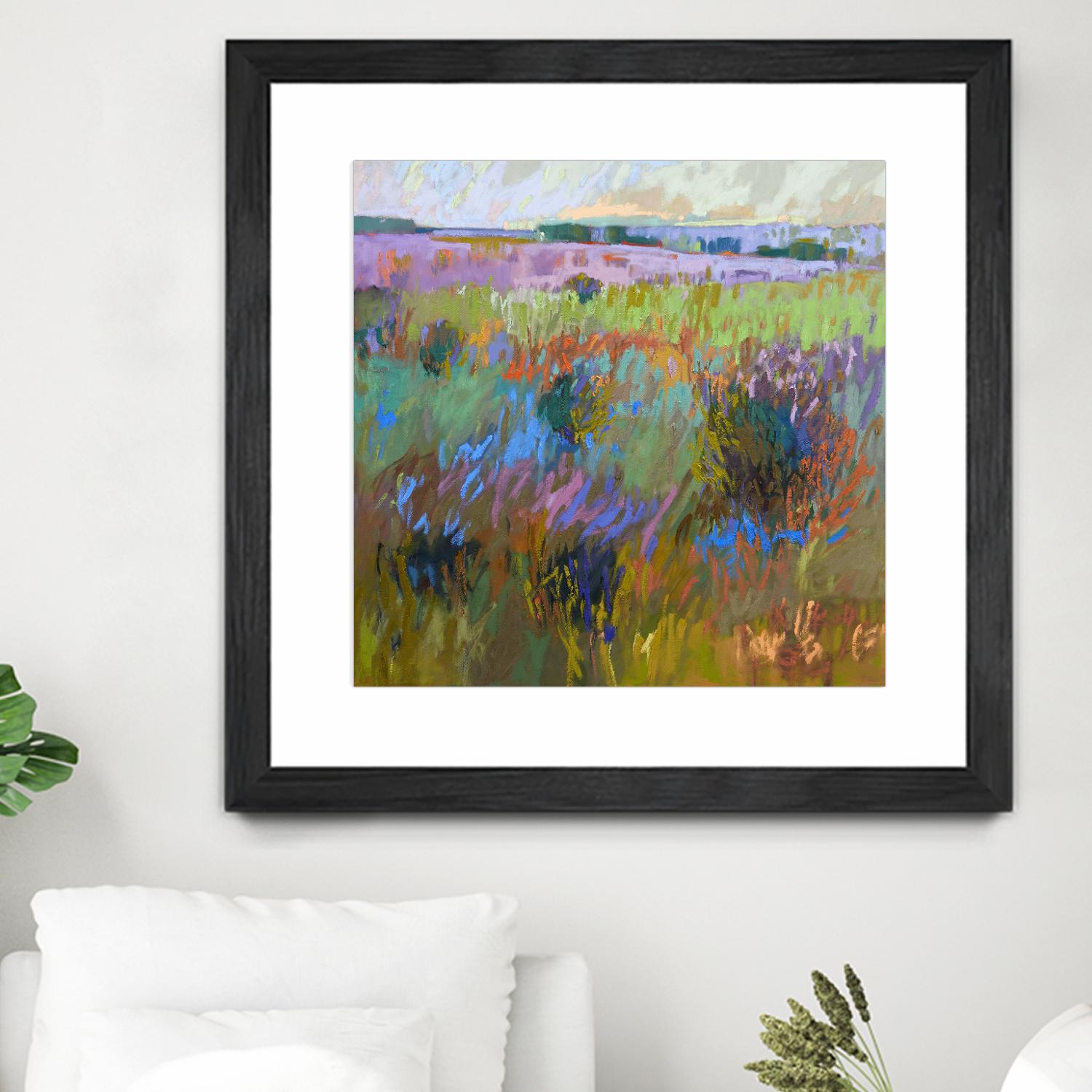 Beyond and Further by Jane Schmidt on GIANT ART - multicolor landscapes; contemporary