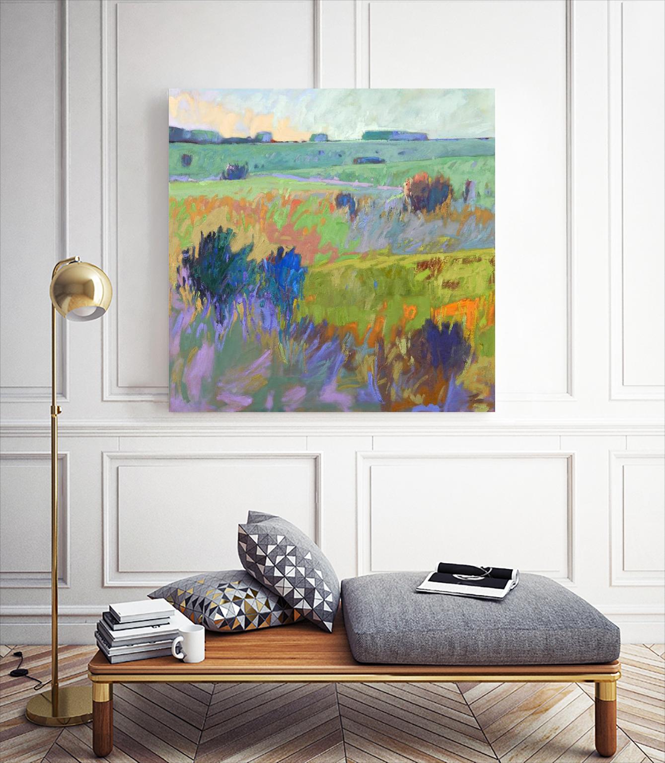 From Here to There by Jane Schmidt on GIANT ART - multicolor landscapes; contemporary