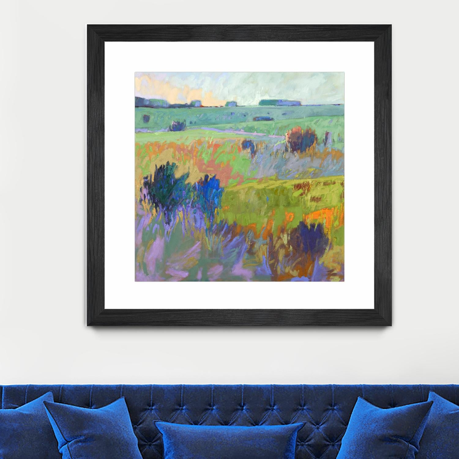 From Here to There by Jane Schmidt on GIANT ART - multicolor landscapes; contemporary