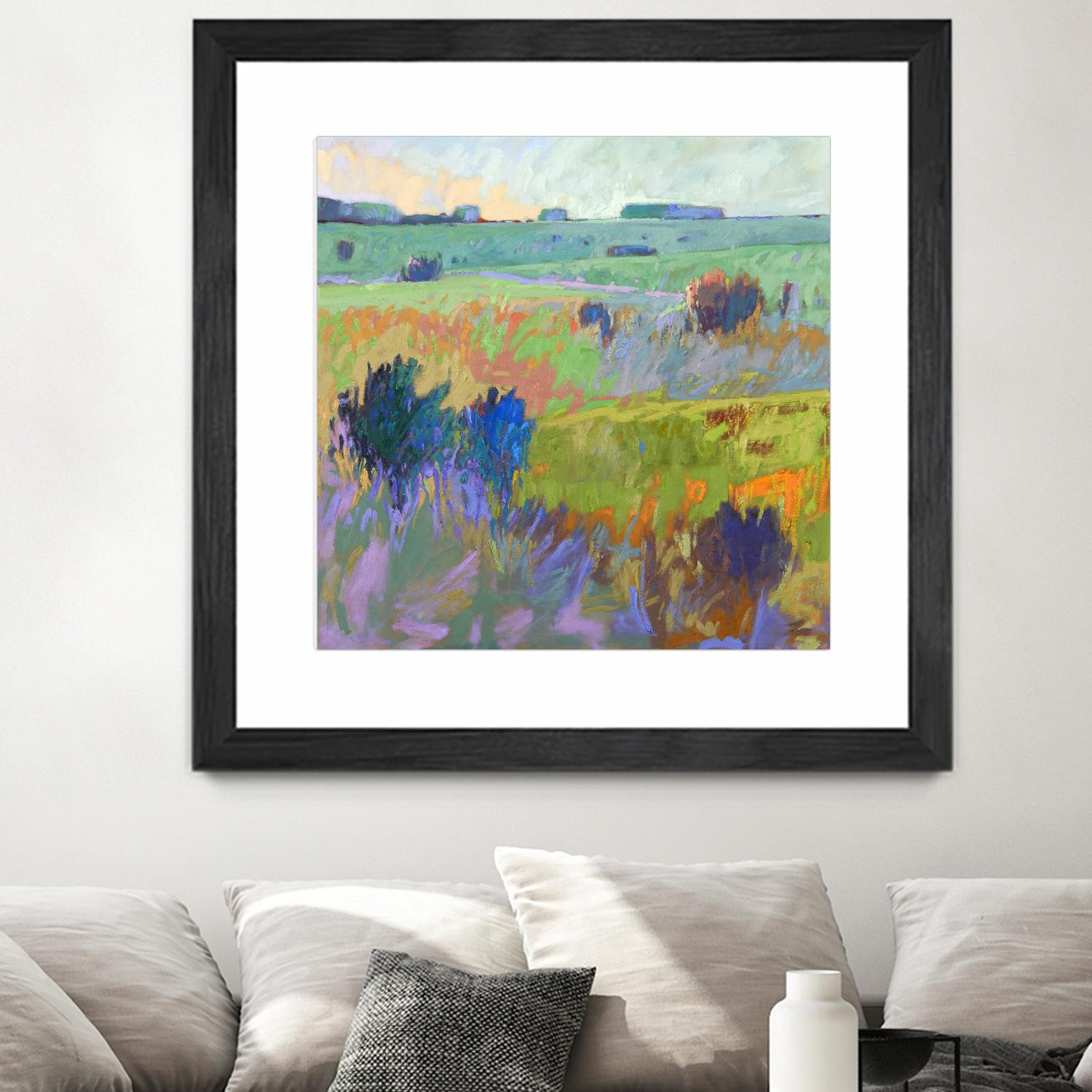 From Here to There by Jane Schmidt on GIANT ART - multicolor landscapes; contemporary