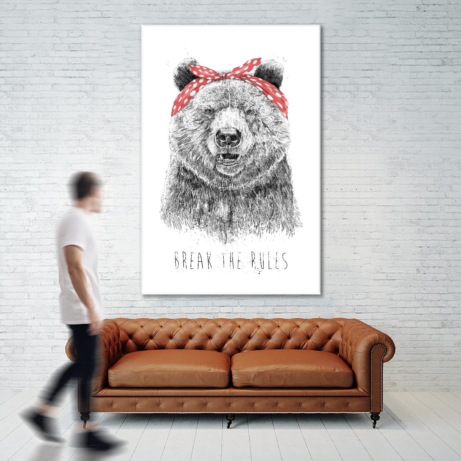 Break The Rules by Balazs Solti on GIANT ART - multicolor urban/pop surrealism