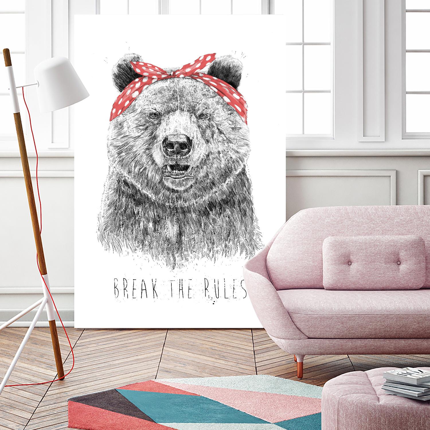 Break The Rules by Balazs Solti on GIANT ART - multicolor urban/pop surrealism