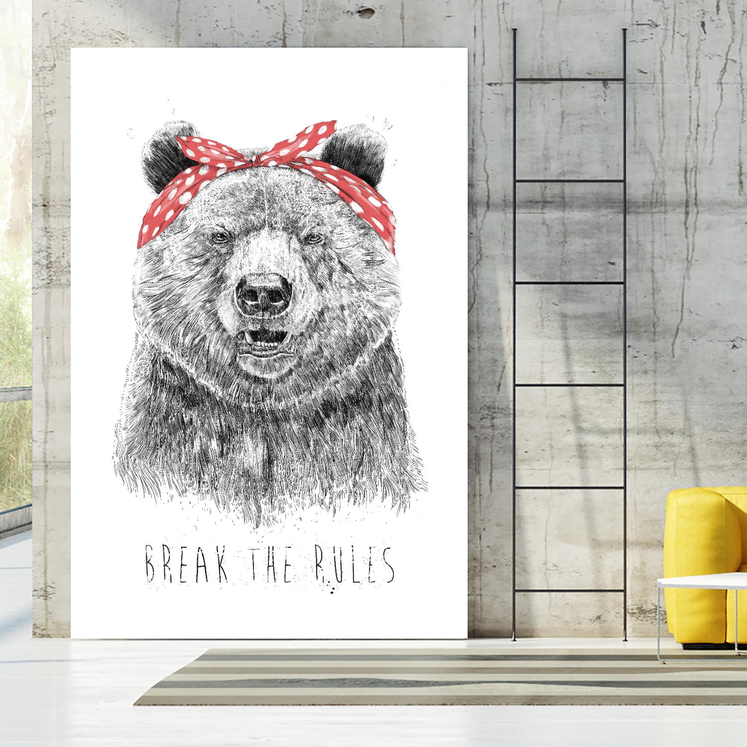 Break The Rules by Balazs Solti on GIANT ART - multicolor urban/pop surrealism