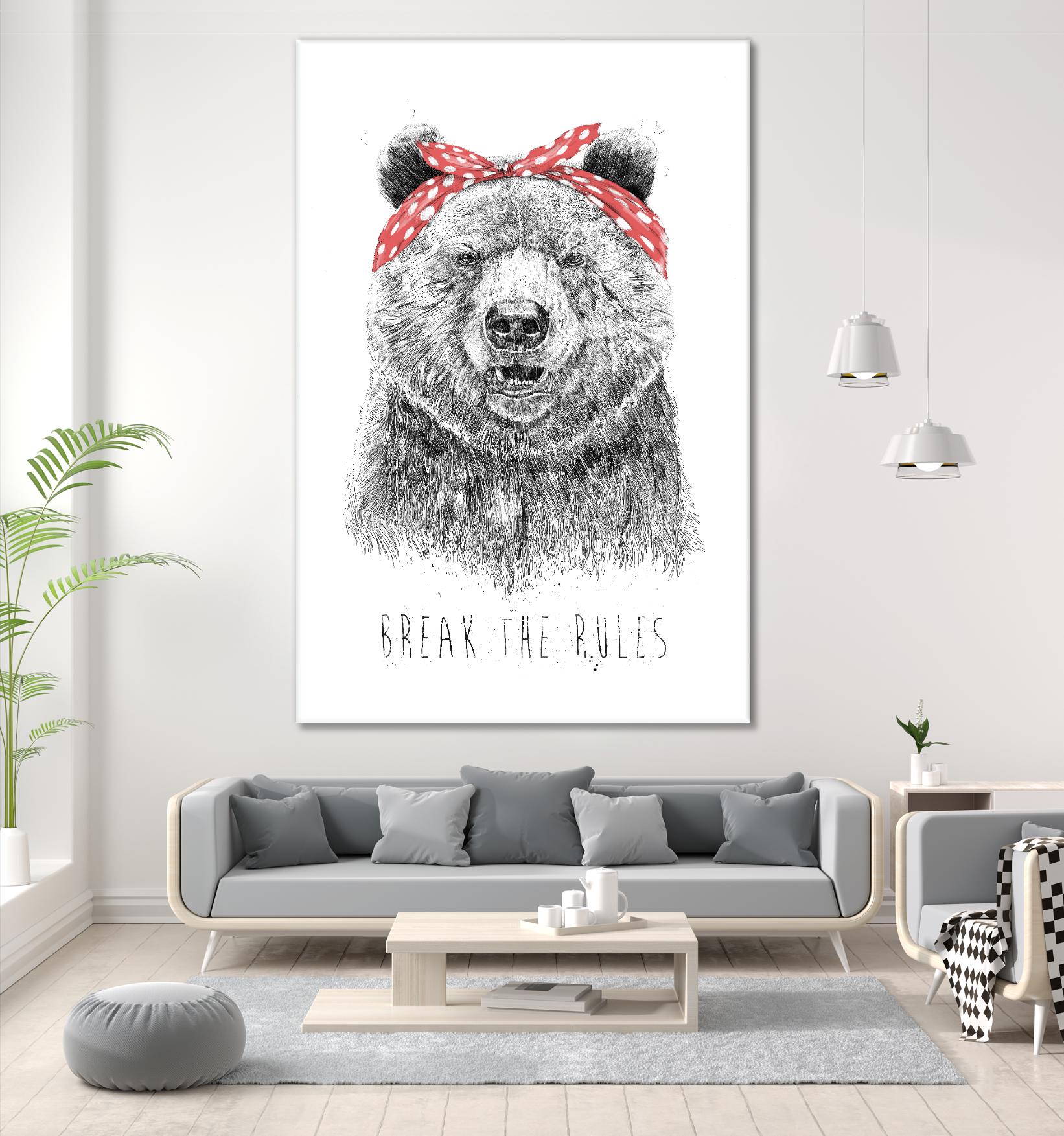 Break The Rules by Balazs Solti on GIANT ART - multicolor urban/pop surrealism