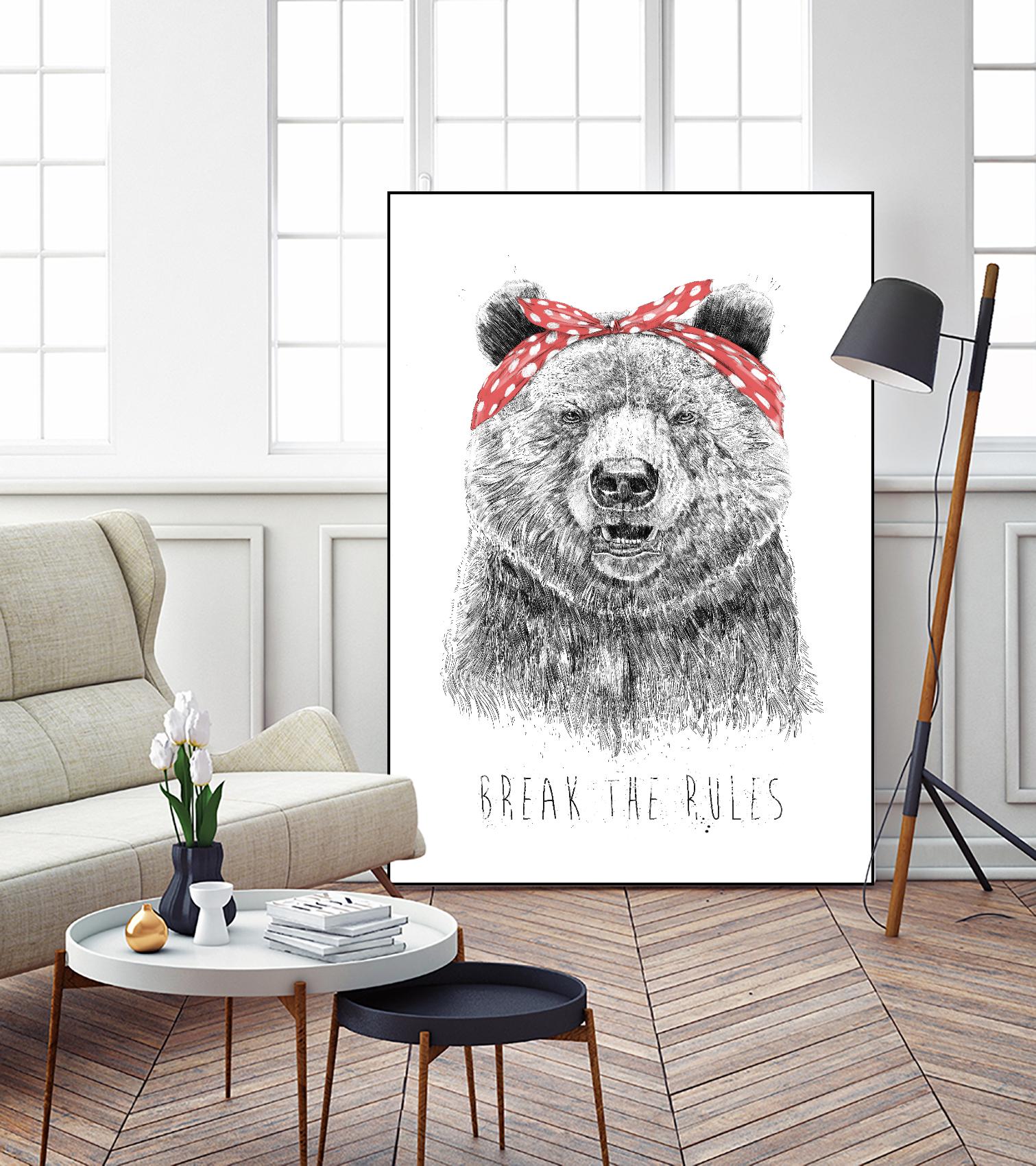 Break The Rules by Balazs Solti on GIANT ART - multicolor urban/pop surrealism