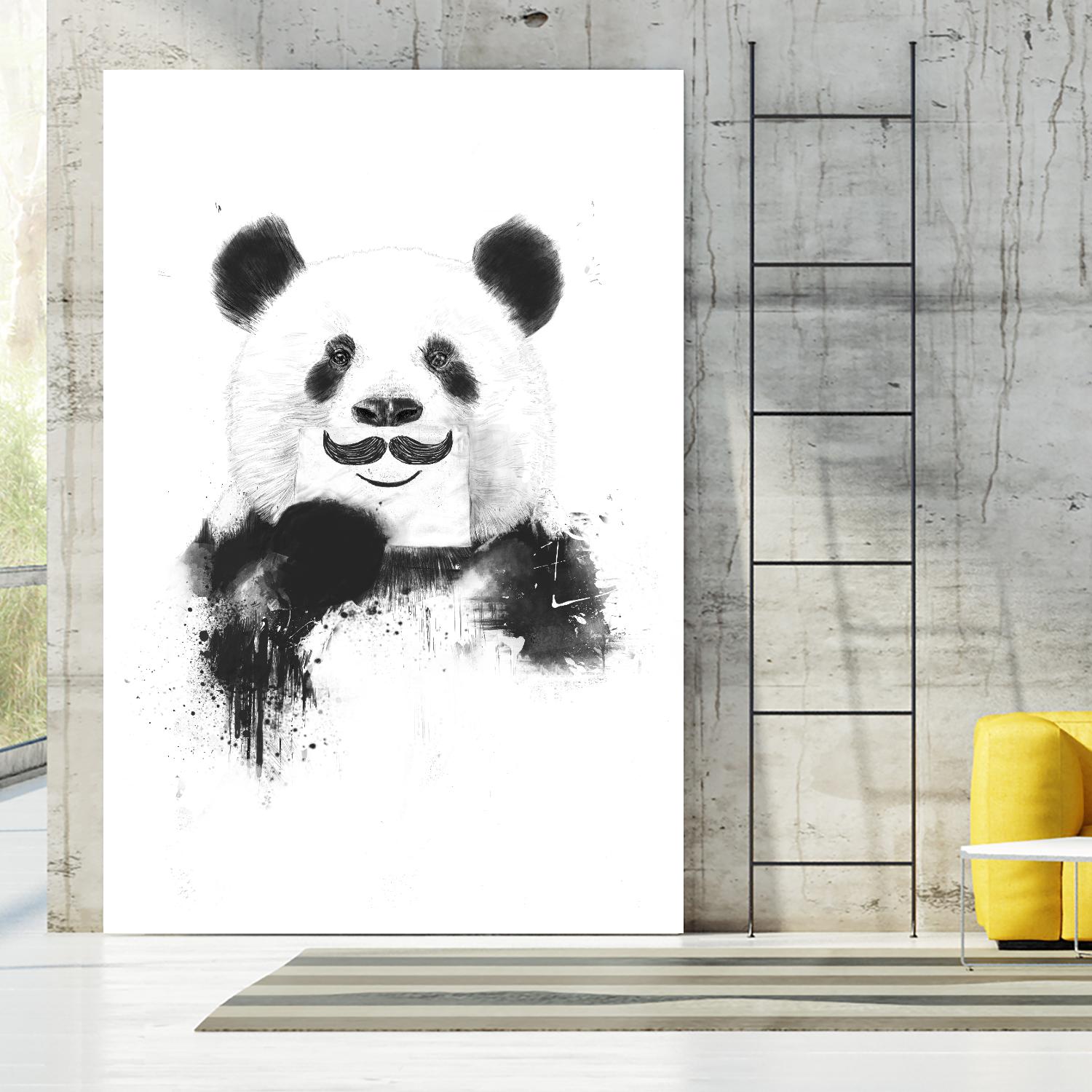 Funny Panda by Balazs Solti on GIANT ART - multicolor urban/pop surrealism