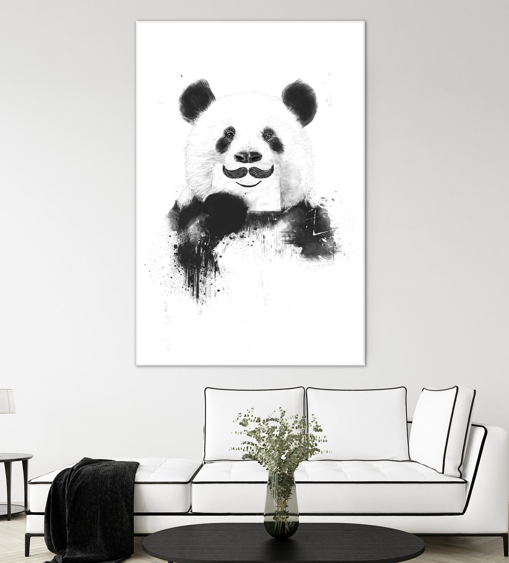 Funny Panda by Balazs Solti on GIANT ART - multicolor urban/pop surrealism