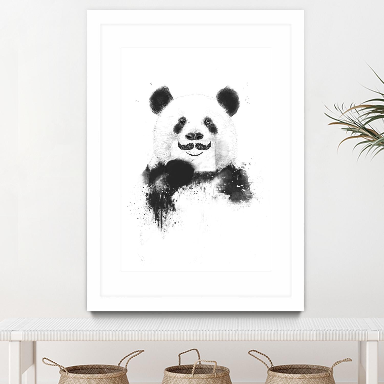 Funny Panda by Balazs Solti on GIANT ART - multicolor urban/pop surrealism