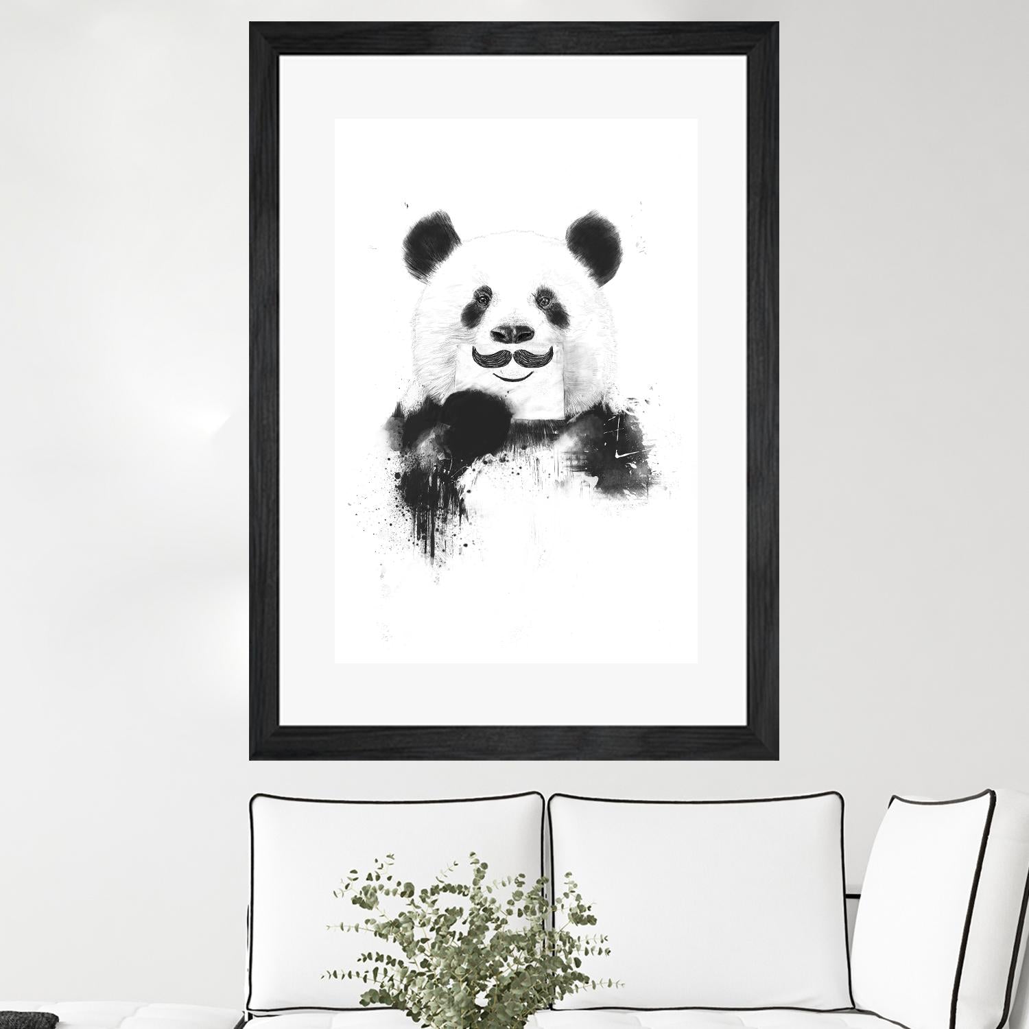 Funny Panda by Balazs Solti on GIANT ART - multicolor urban/pop surrealism