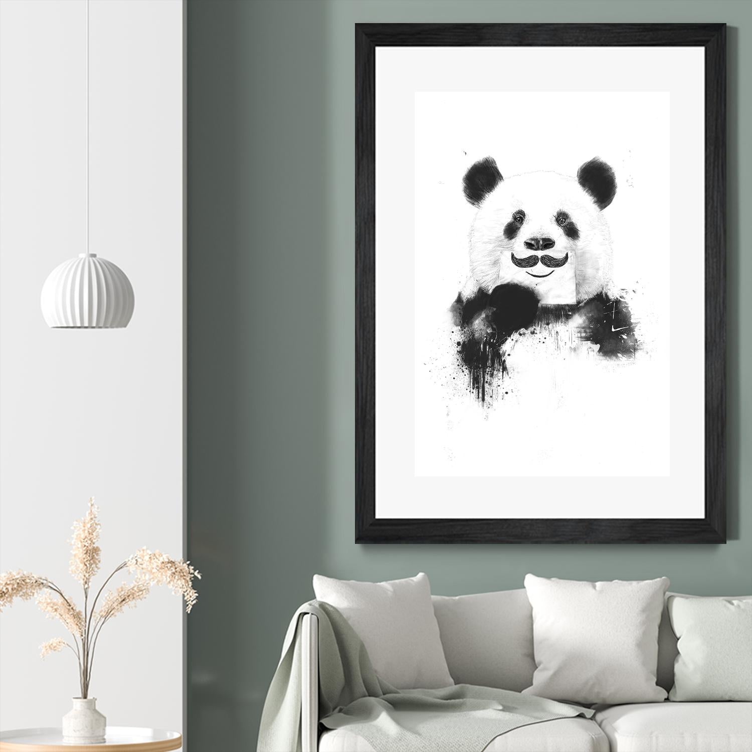 Funny Panda by Balazs Solti on GIANT ART - multicolor urban/pop surrealism