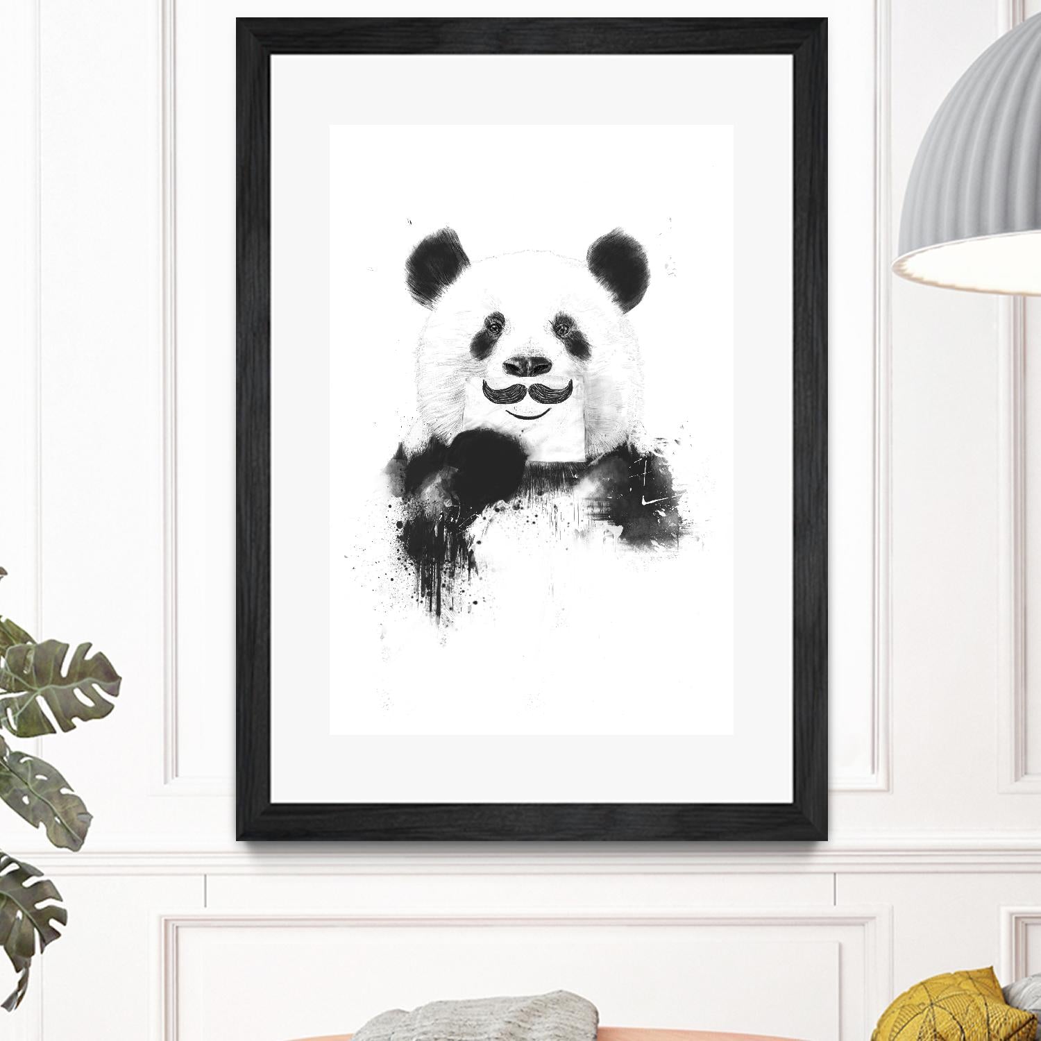 Funny Panda by Balazs Solti on GIANT ART - multicolor urban/pop surrealism