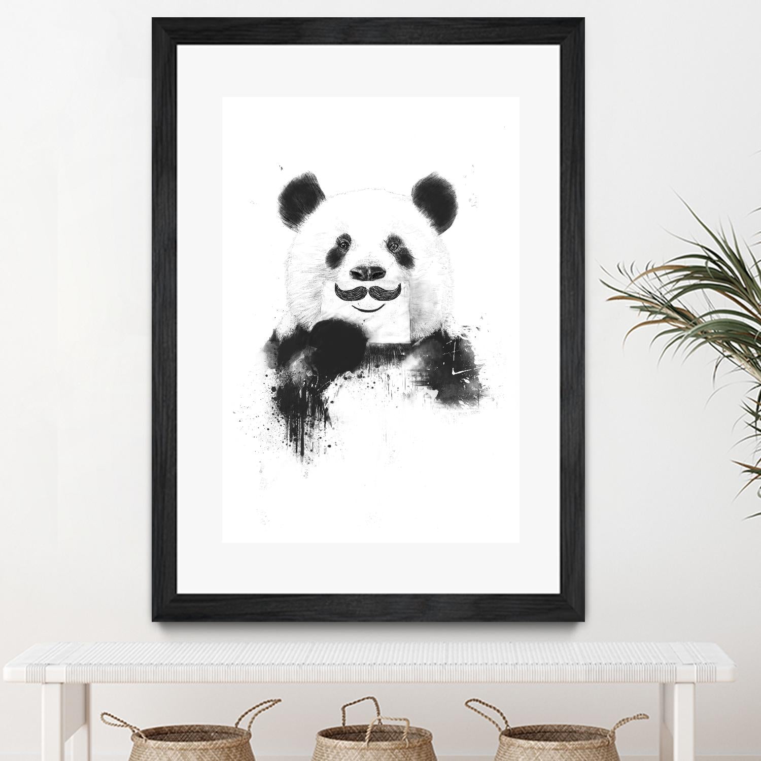 Funny Panda by Balazs Solti on GIANT ART - multicolor urban/pop surrealism