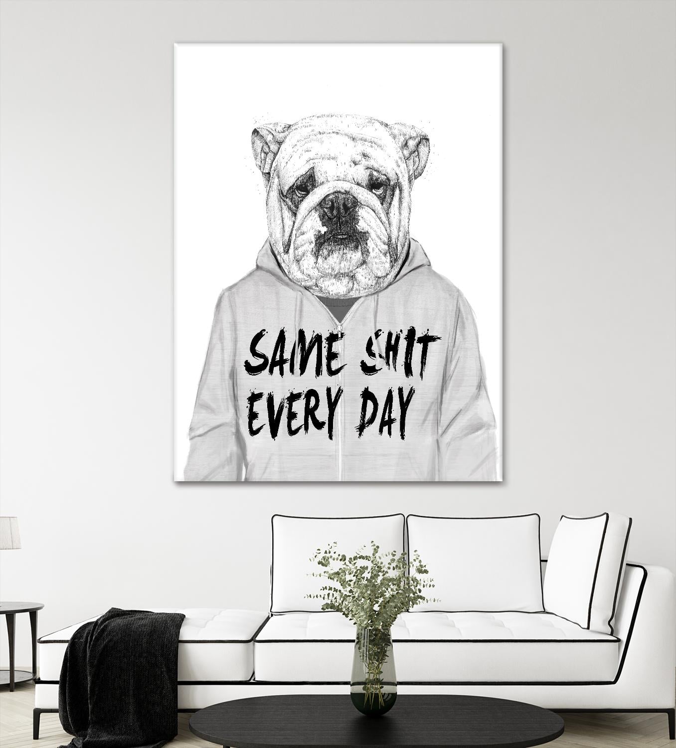 Same Shit Everyday by Balazs Solti on GIANT ART - multicolor urban/pop surrealism