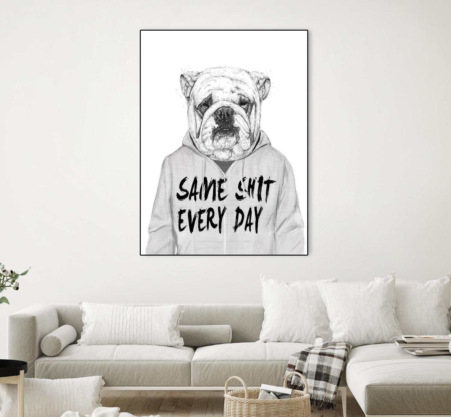 Same Shit Everyday by Balazs Solti on GIANT ART - multicolor urban/pop surrealism