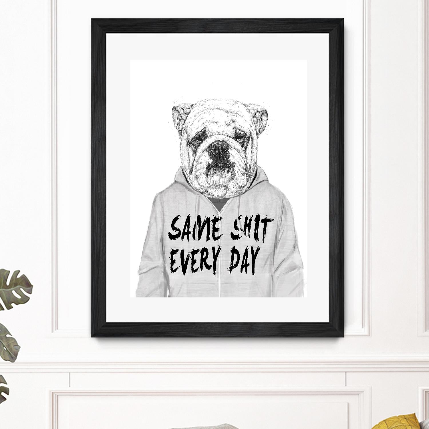 Same Shit Everyday by Balazs Solti on GIANT ART - multicolor urban/pop surrealism