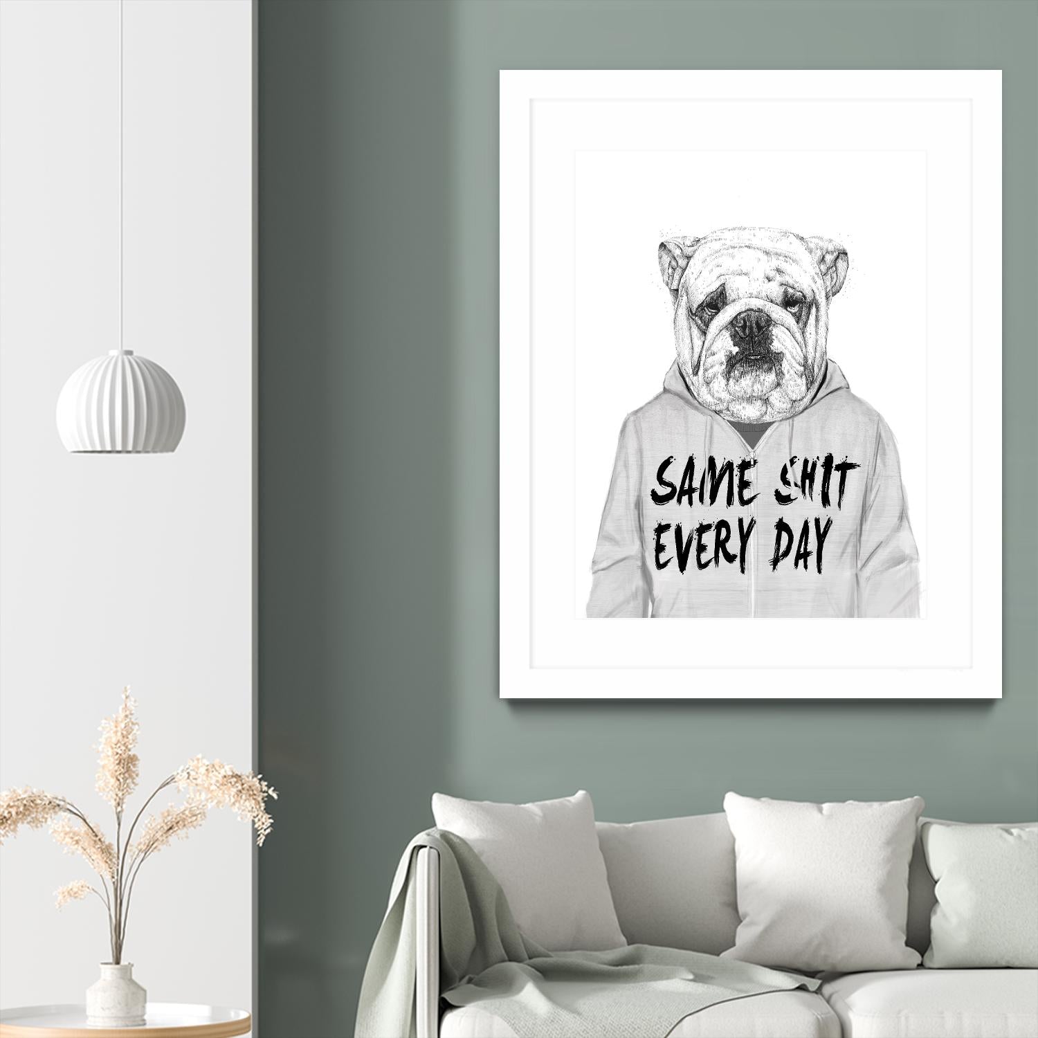 Same Shit Everyday by Balazs Solti on GIANT ART - multicolor urban/pop surrealism