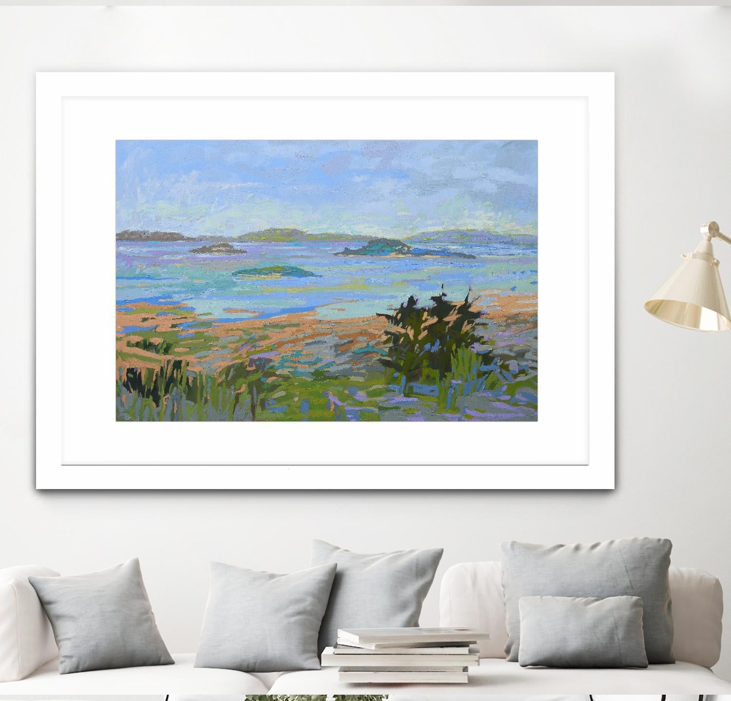 Islands Off the Mainland by Jane Schmidt on GIANT ART - multicolor landscapes; coastal
