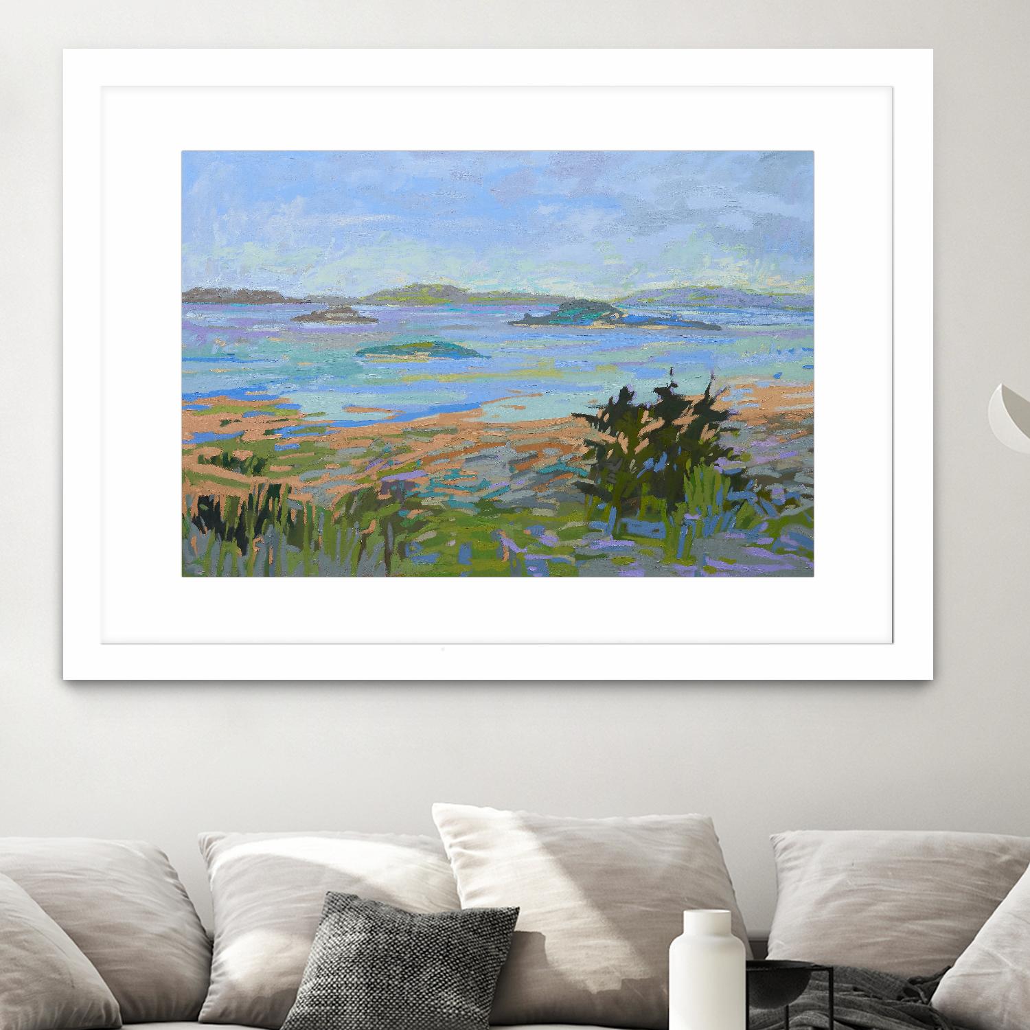 Islands Off the Mainland by Jane Schmidt on GIANT ART - multicolor landscapes; coastal