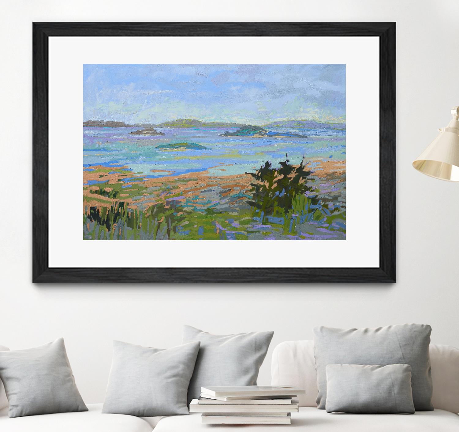 Islands Off the Mainland by Jane Schmidt on GIANT ART - multicolor landscapes; coastal