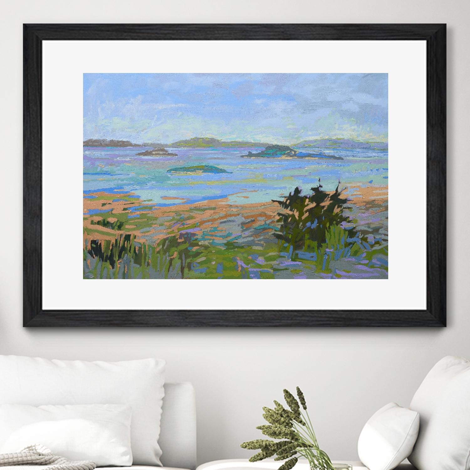 Islands Off the Mainland by Jane Schmidt on GIANT ART - multicolor landscapes; coastal