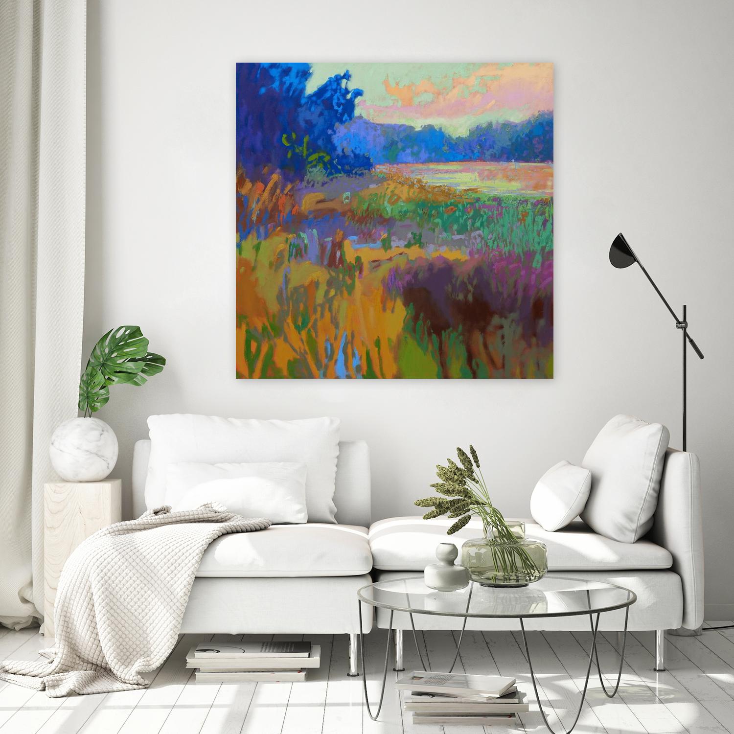 Pastoral XV by Jane Schmidt on GIANT ART - multicolor landscapes; contemporary