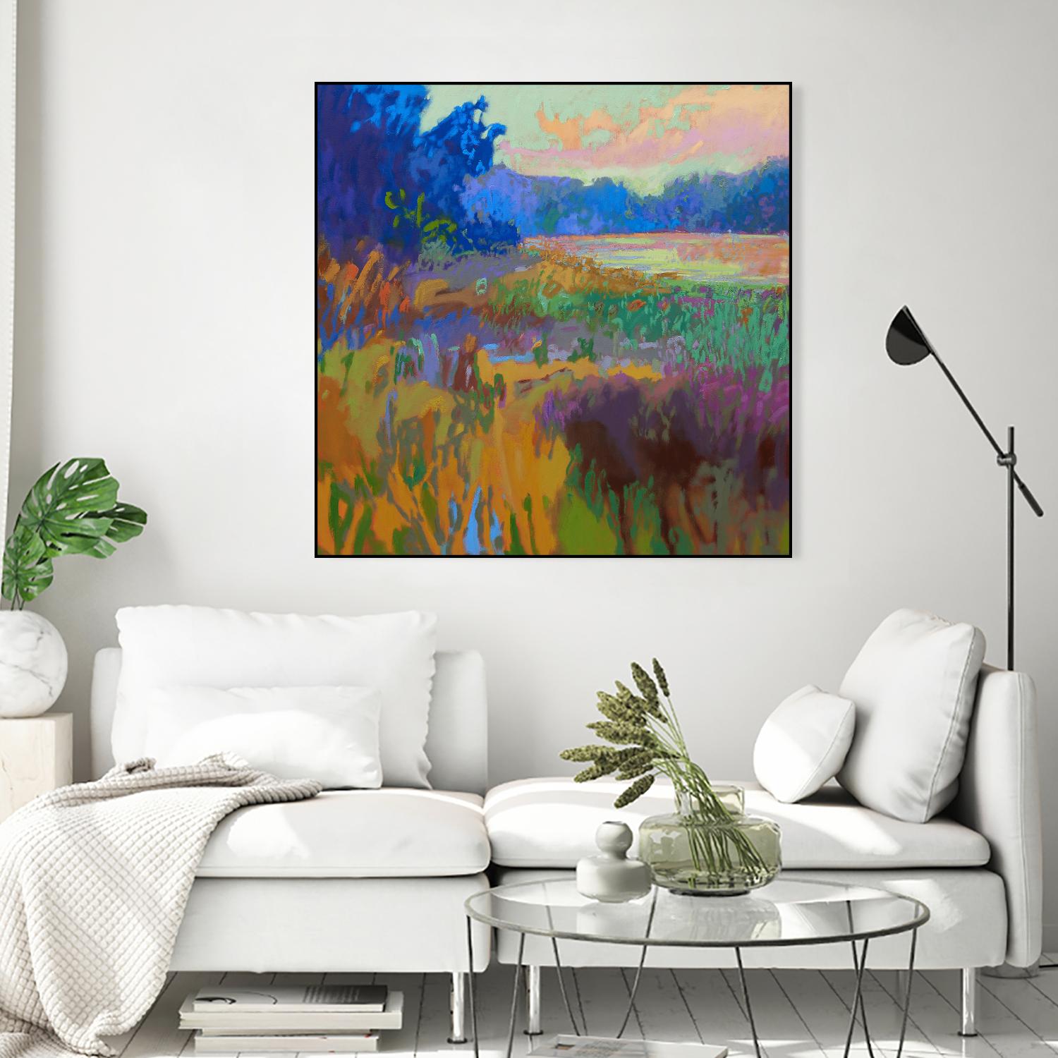 Pastoral XV by Jane Schmidt on GIANT ART - multicolor landscapes; contemporary