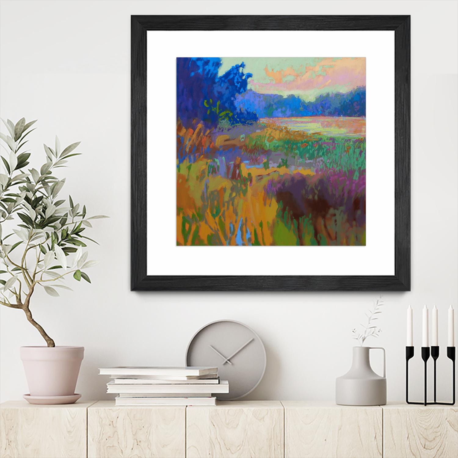 Pastoral XV by Jane Schmidt on GIANT ART - multicolor landscapes; contemporary