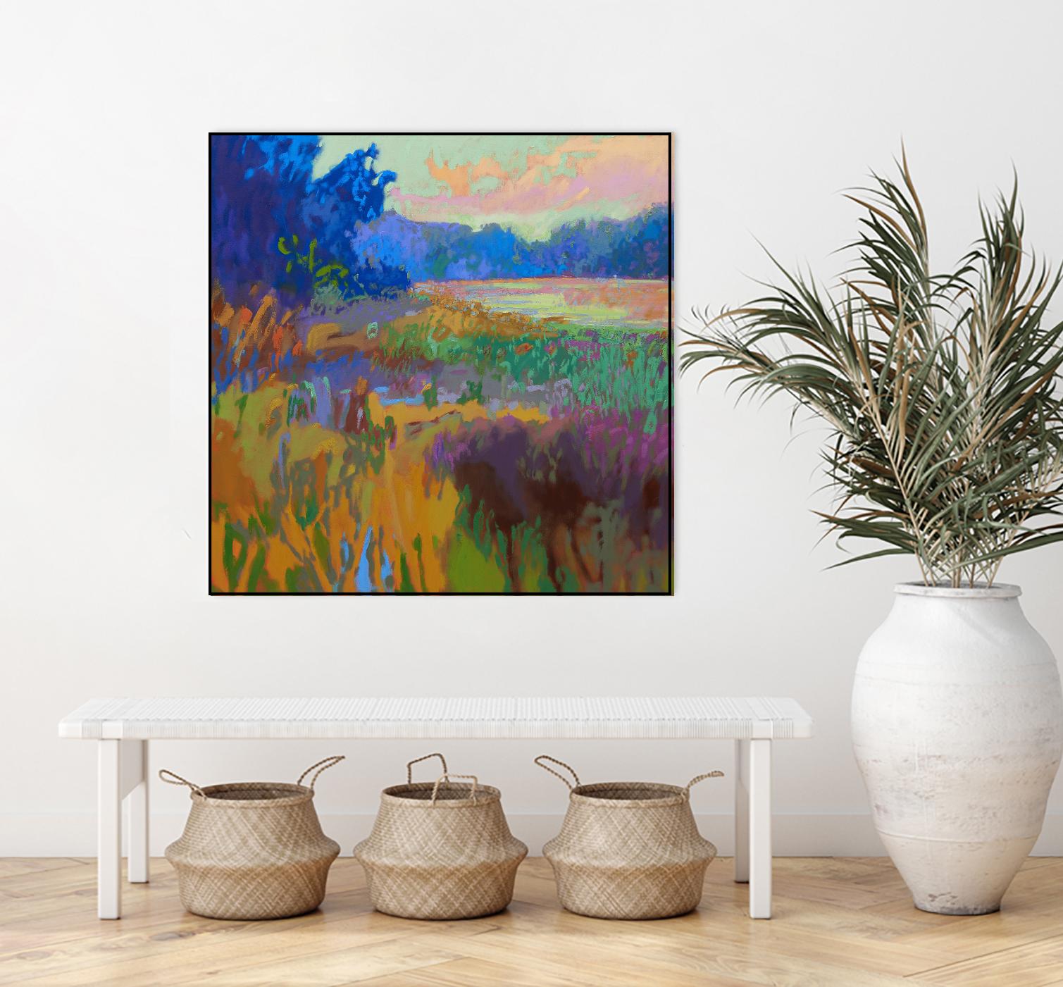 Pastoral XV by Jane Schmidt on GIANT ART - multicolor landscapes; contemporary
