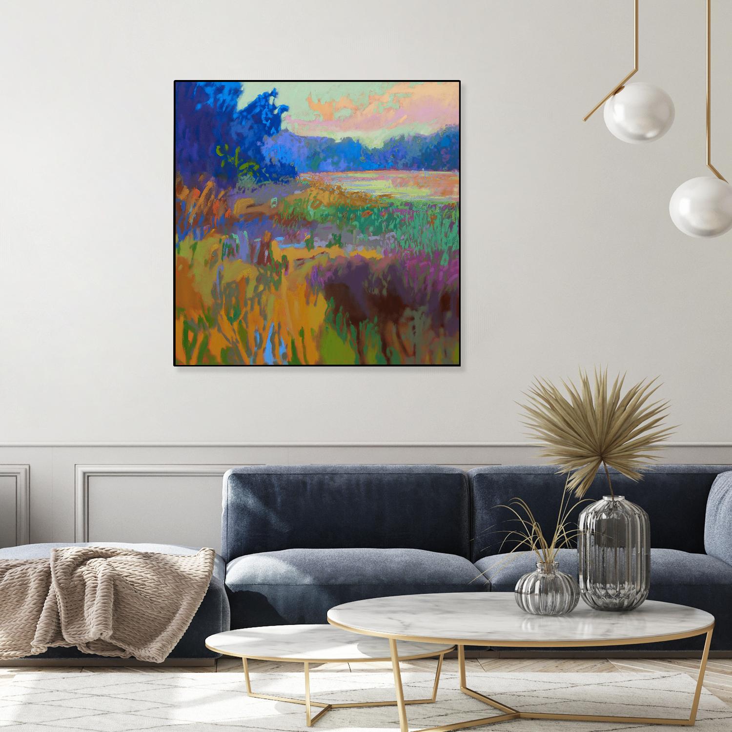 Pastoral XV by Jane Schmidt on GIANT ART - multicolor landscapes; contemporary