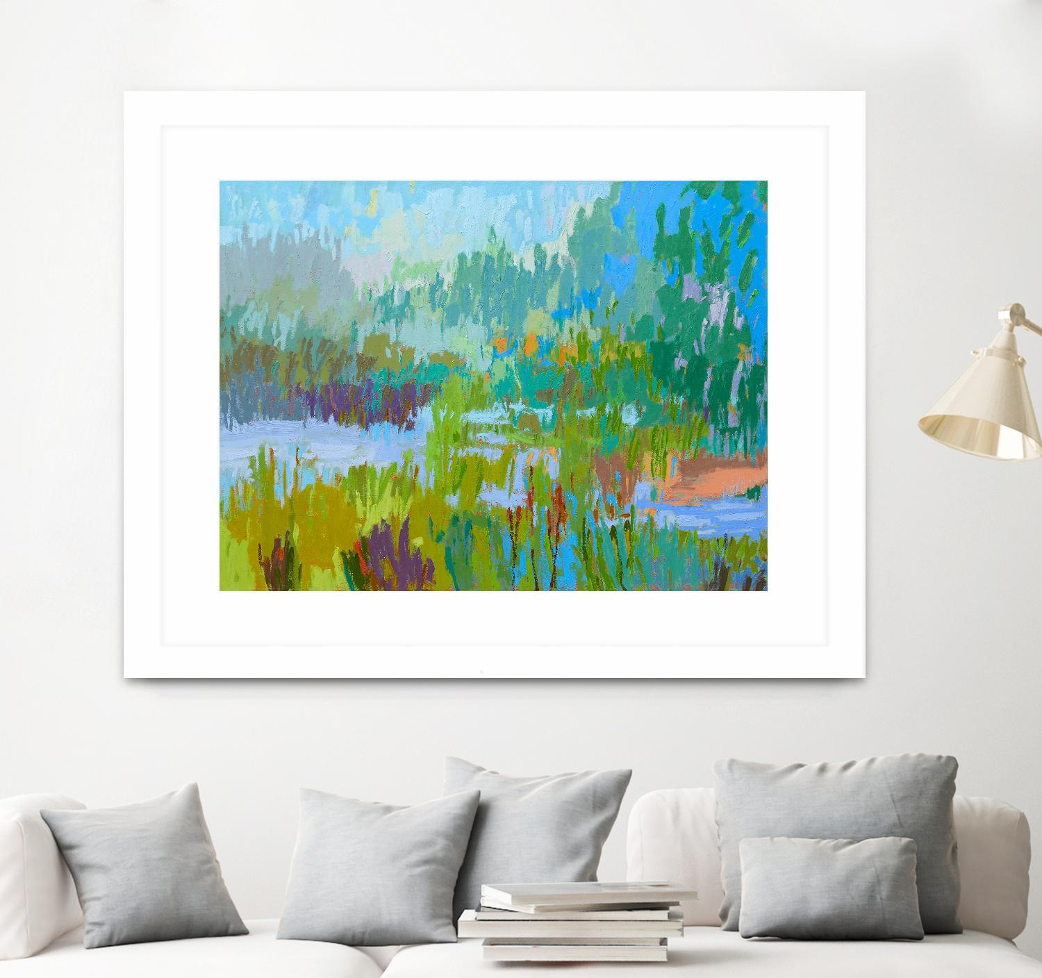 Southern Charm II by Jane Schmidt on GIANT ART - multicolor landscapes; contemporary